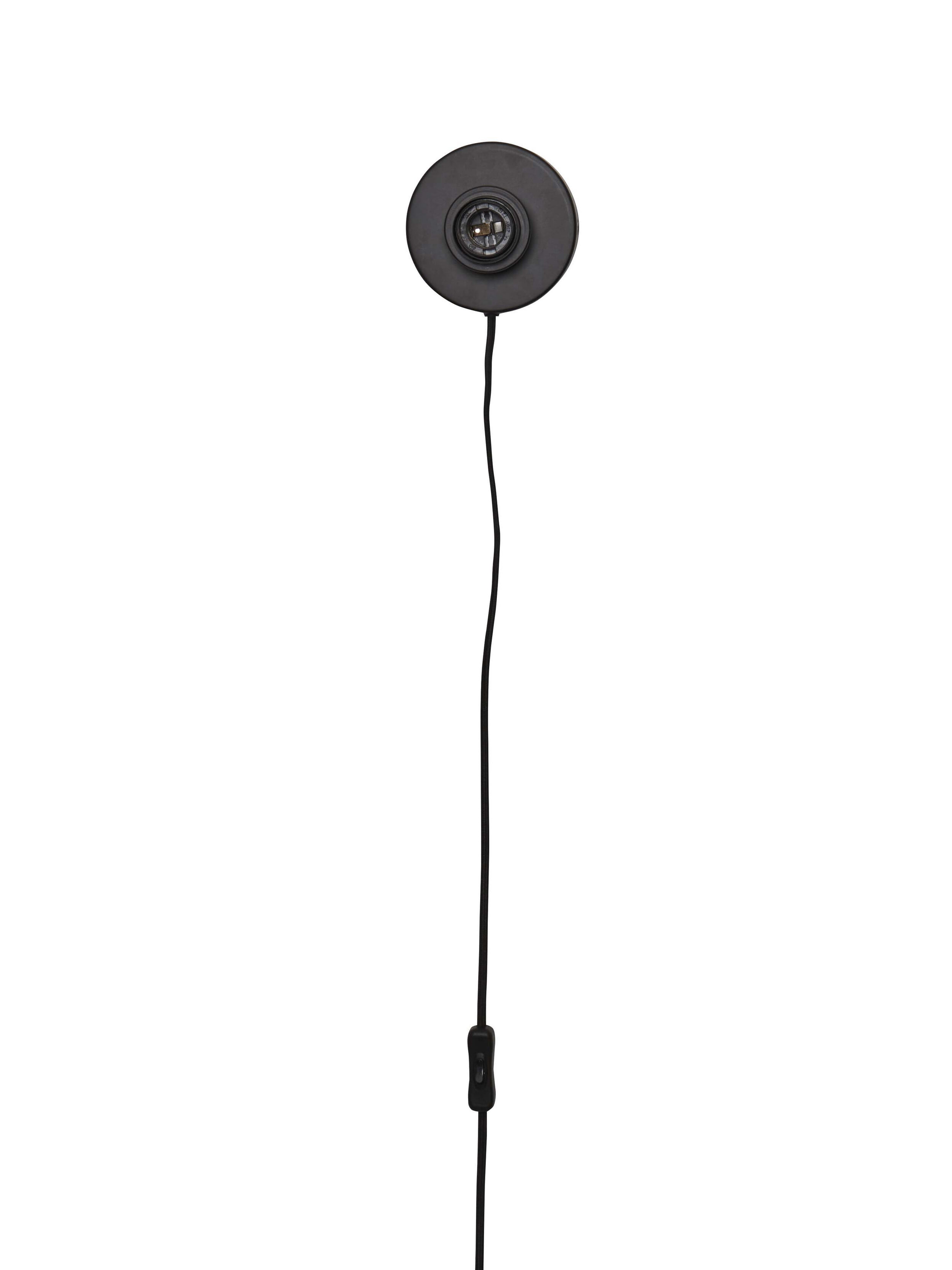 GOOD&MOJO Wandlamp 'Andros' 45cm, kleur Zwart/Naturel/Wit