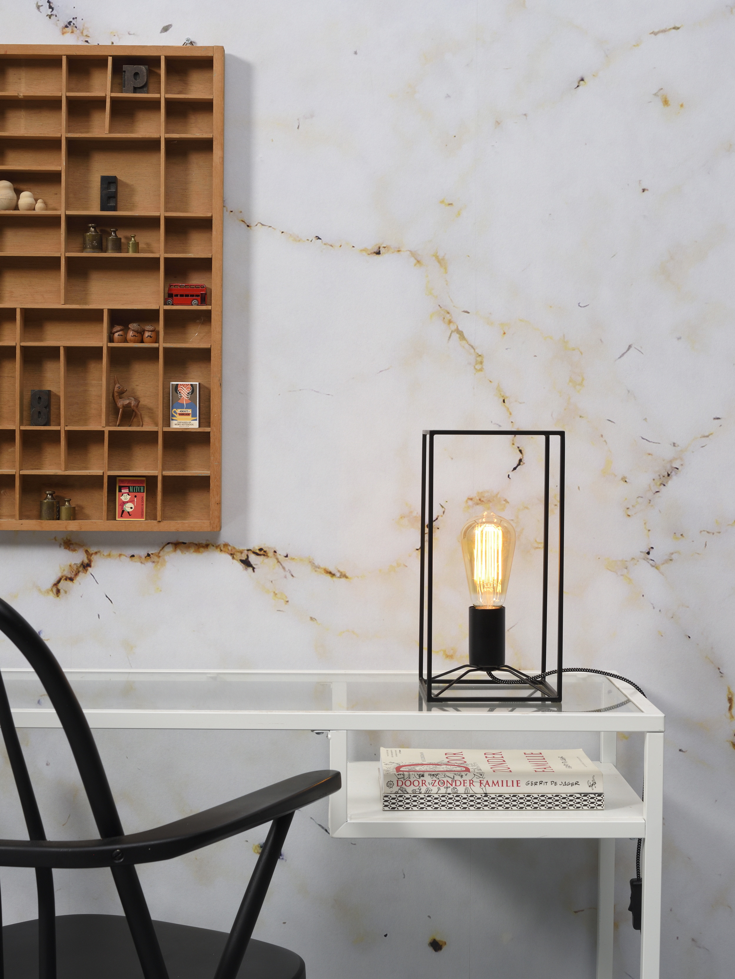 its about RoMi Tafellamp 'Antwerp' kleur Zwart