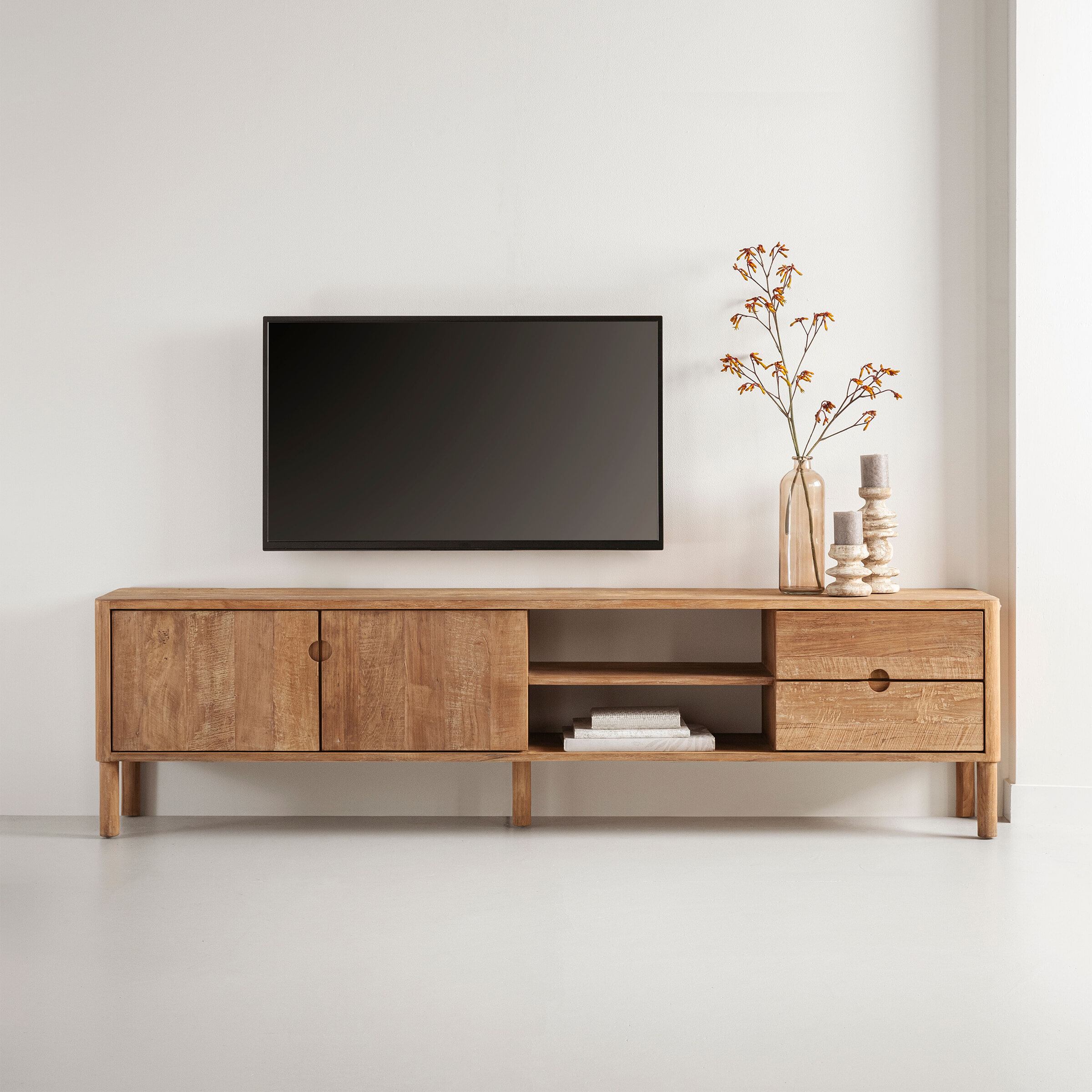 DTP Home TV-meubel 'Apollo No. 2' Teakhout, 210cm