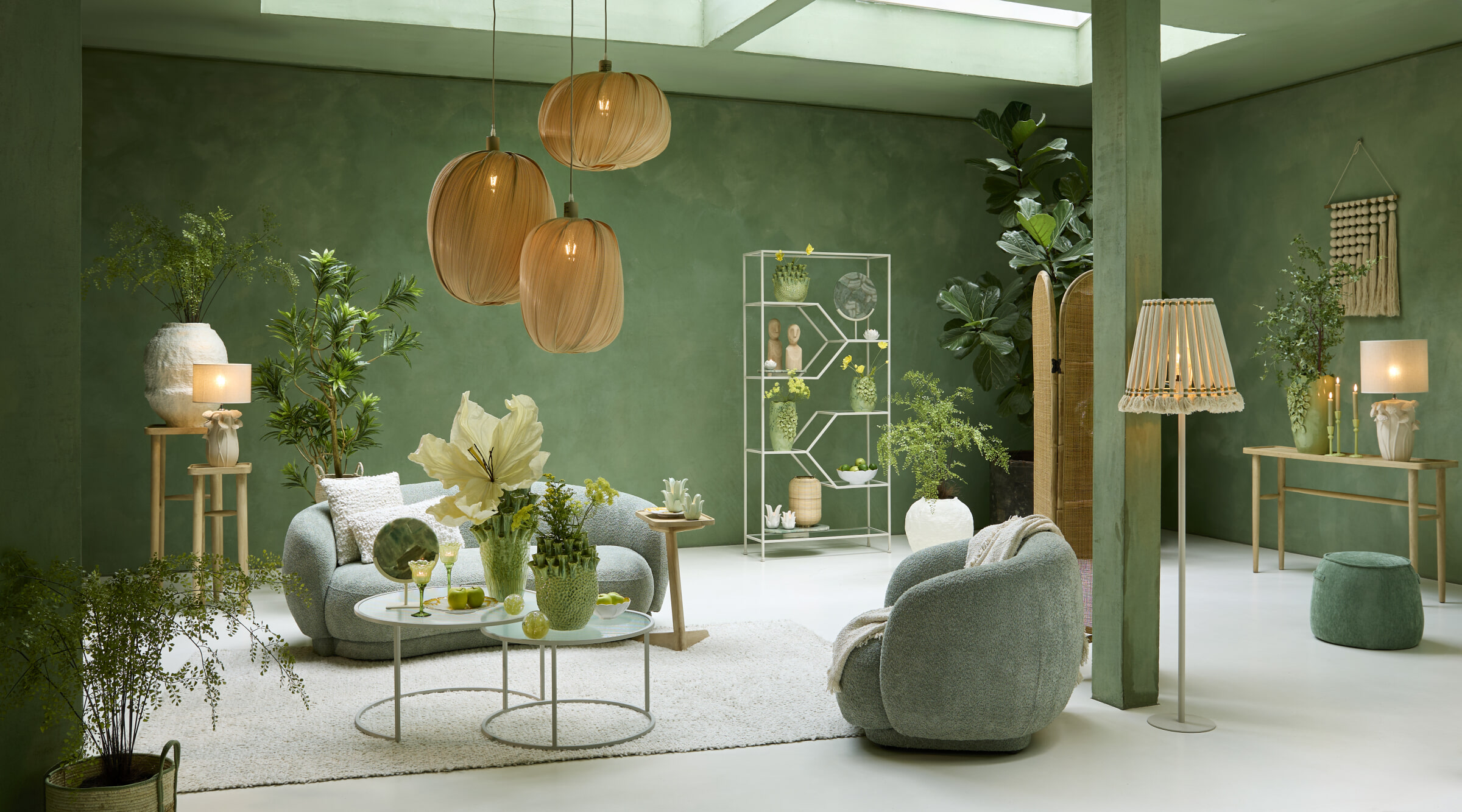 Light & Living Sidetable 'Qiano' Mangohout, 140cm