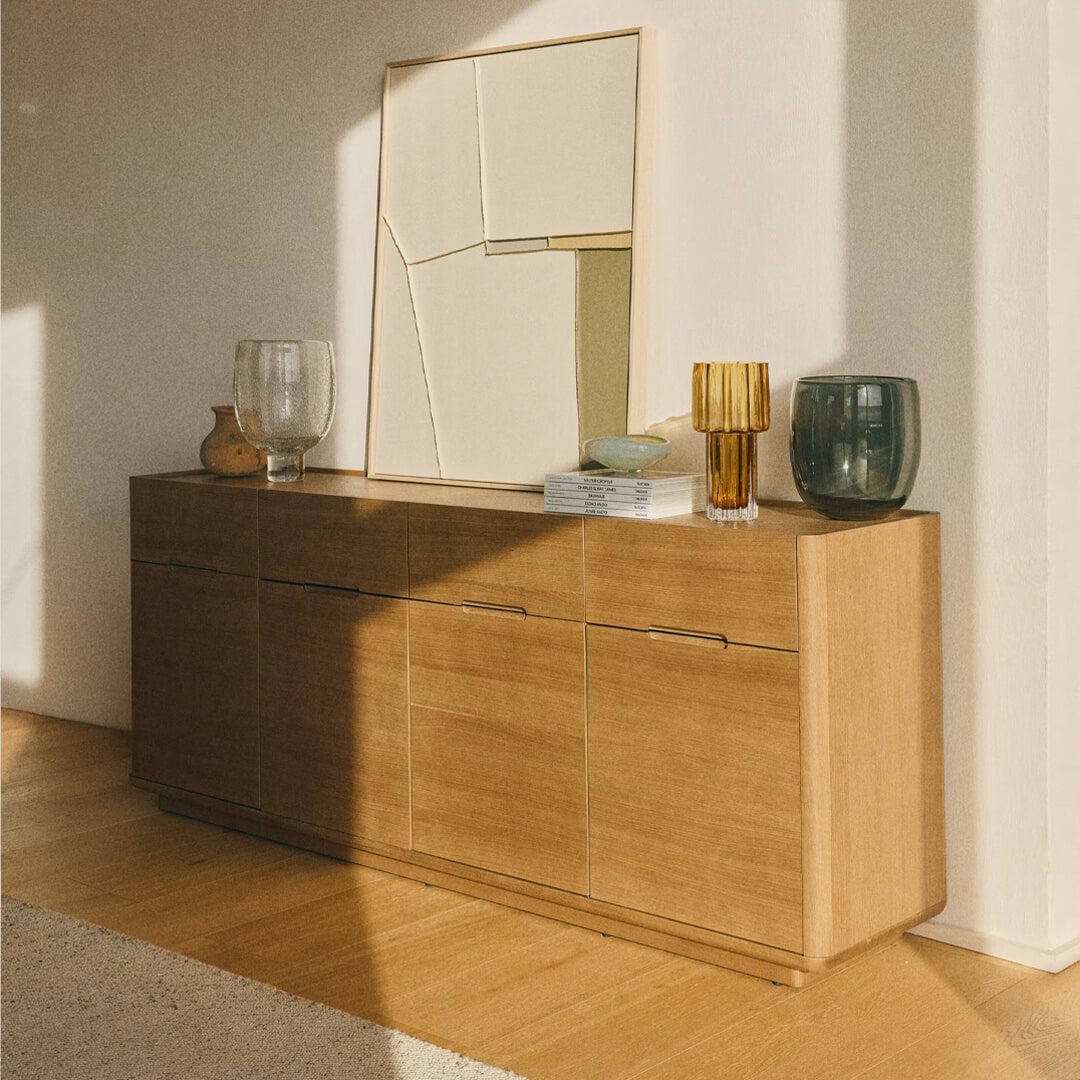 Kave Home Dressoir 'Arelida' Eiken, 200cm