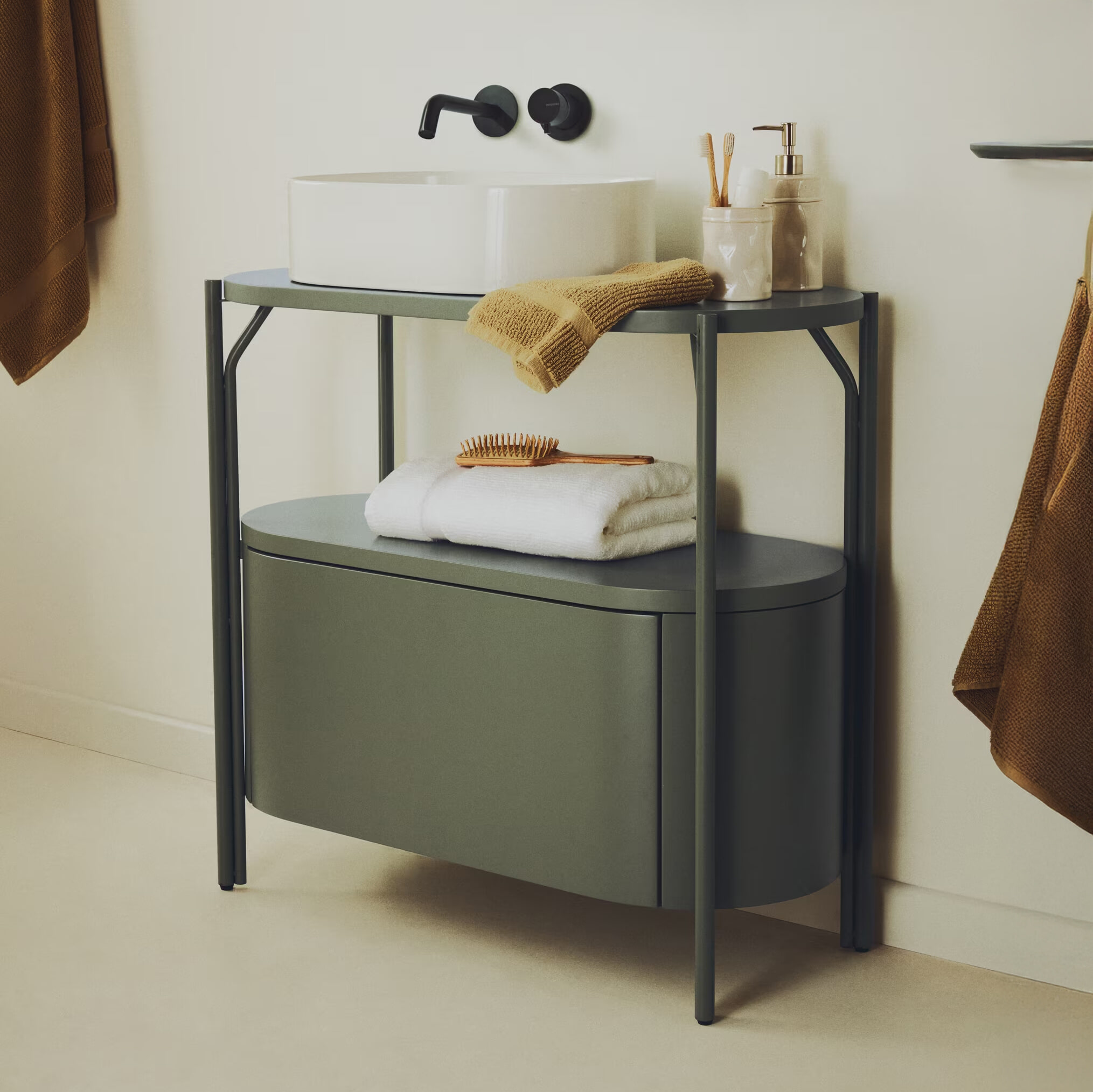 Kave Home Badkamermeubel 'Arely' 90 x 40cm (excl. waskom)