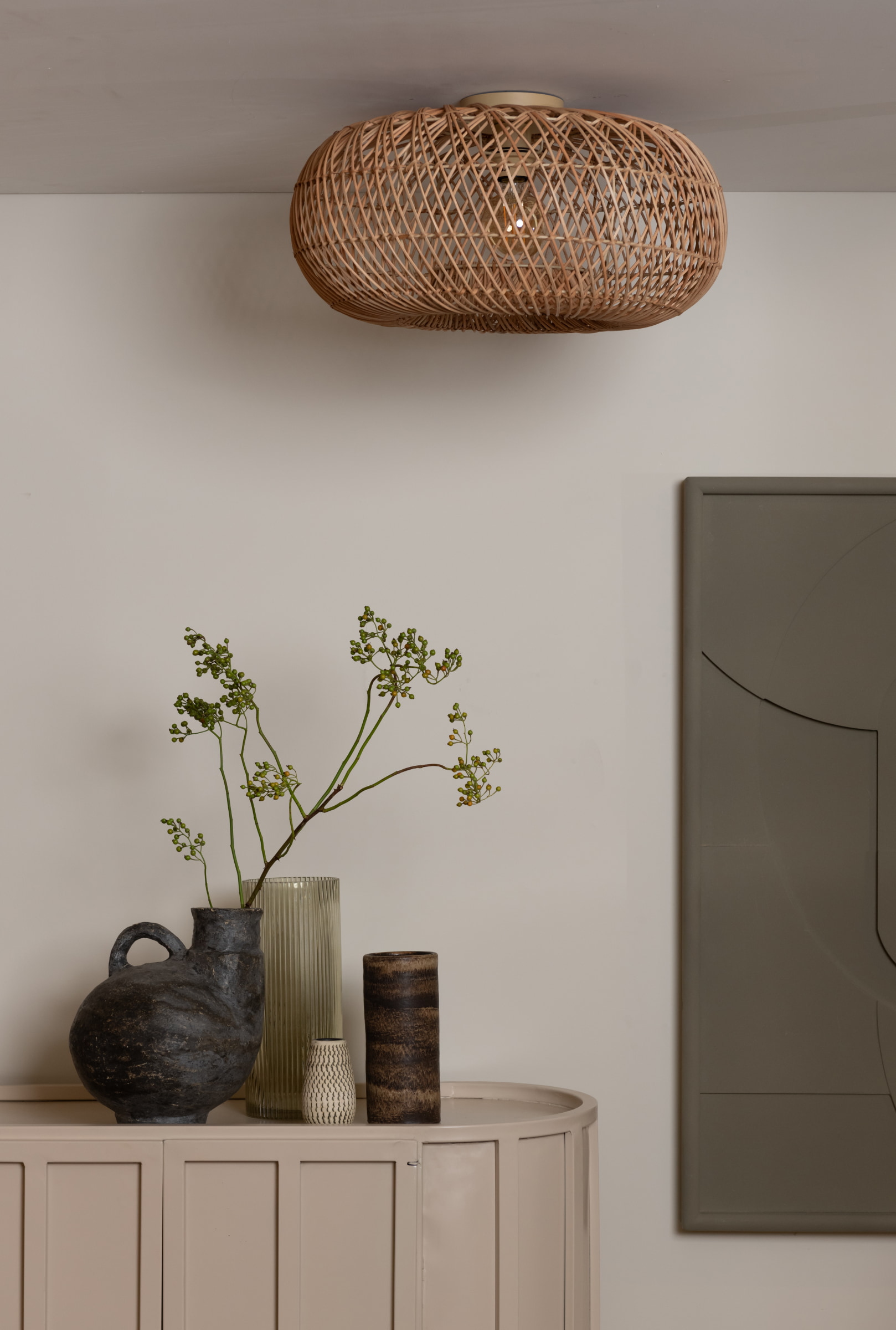 GOOD&MOJO Plafondlamp 'Arizona' Bamboe, 50cm, kleur Naturel