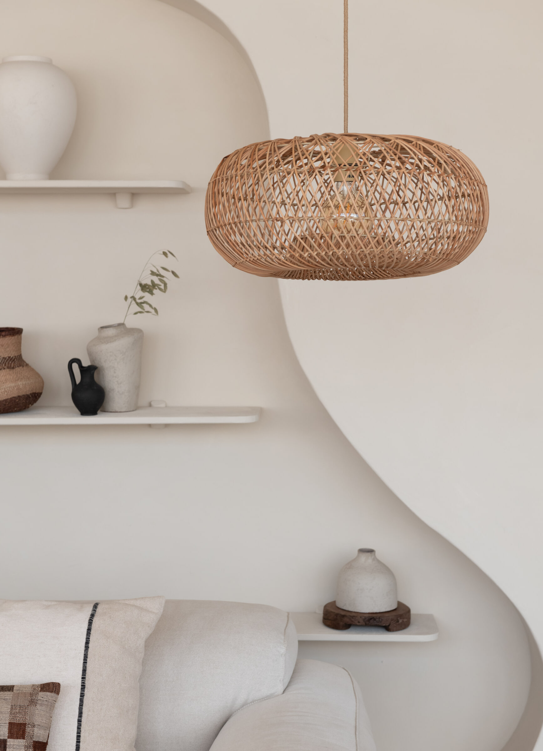 GOOD&MOJO Hanglamp 'Arizona' Bamboe, 50cm, kleur Naturel