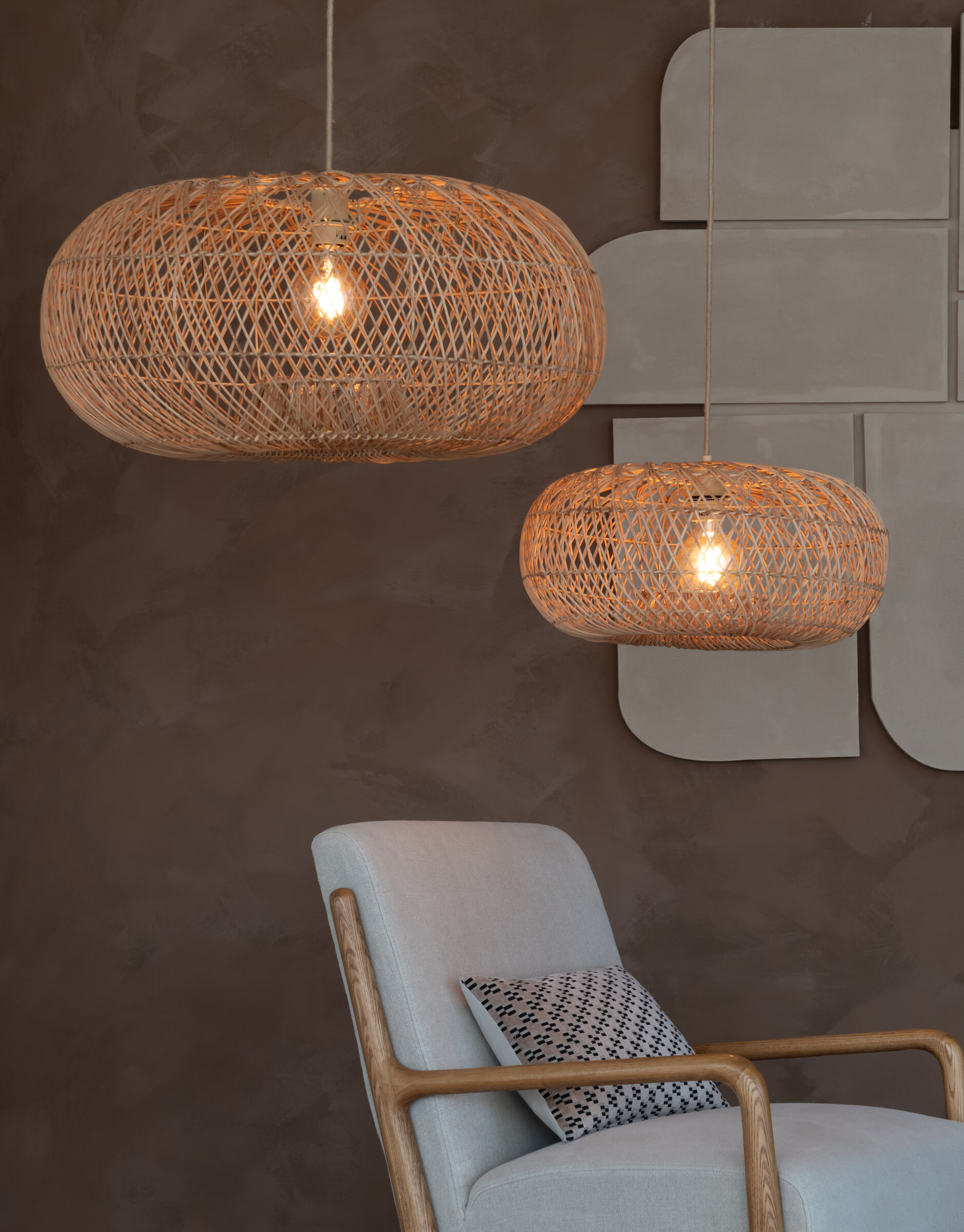 GOOD&MOJO Hanglamp 'Arizona' Bamboe, 50cm, kleur Naturel