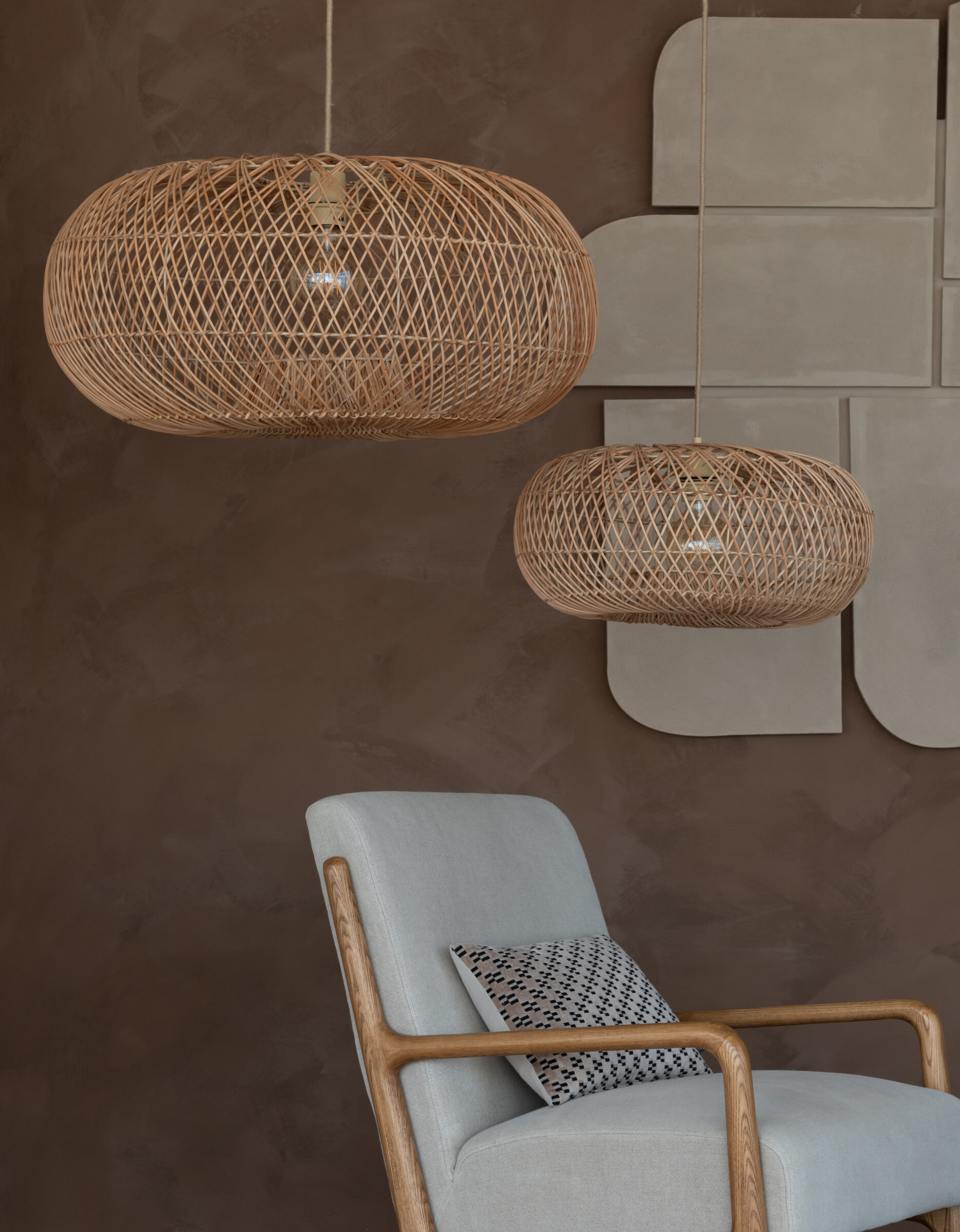GOOD&MOJO Hanglamp 'Arizona' Bamboe, 50cm, kleur Naturel