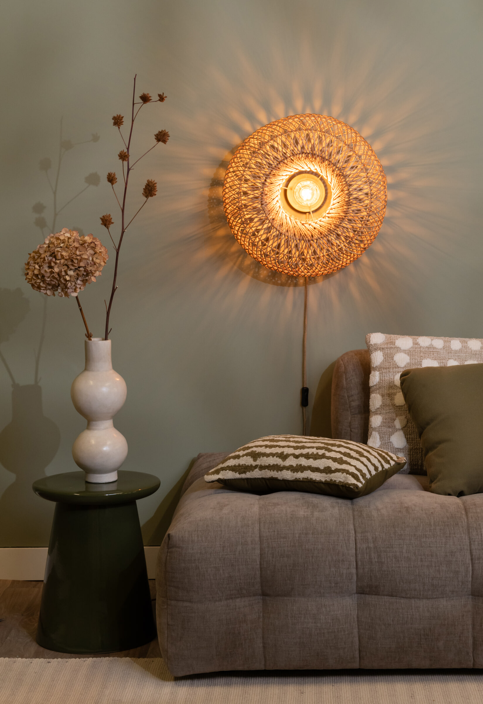 GOOD&MOJO Wandlamp 'Arizona' Bamboe, 50cm, kleur Naturel