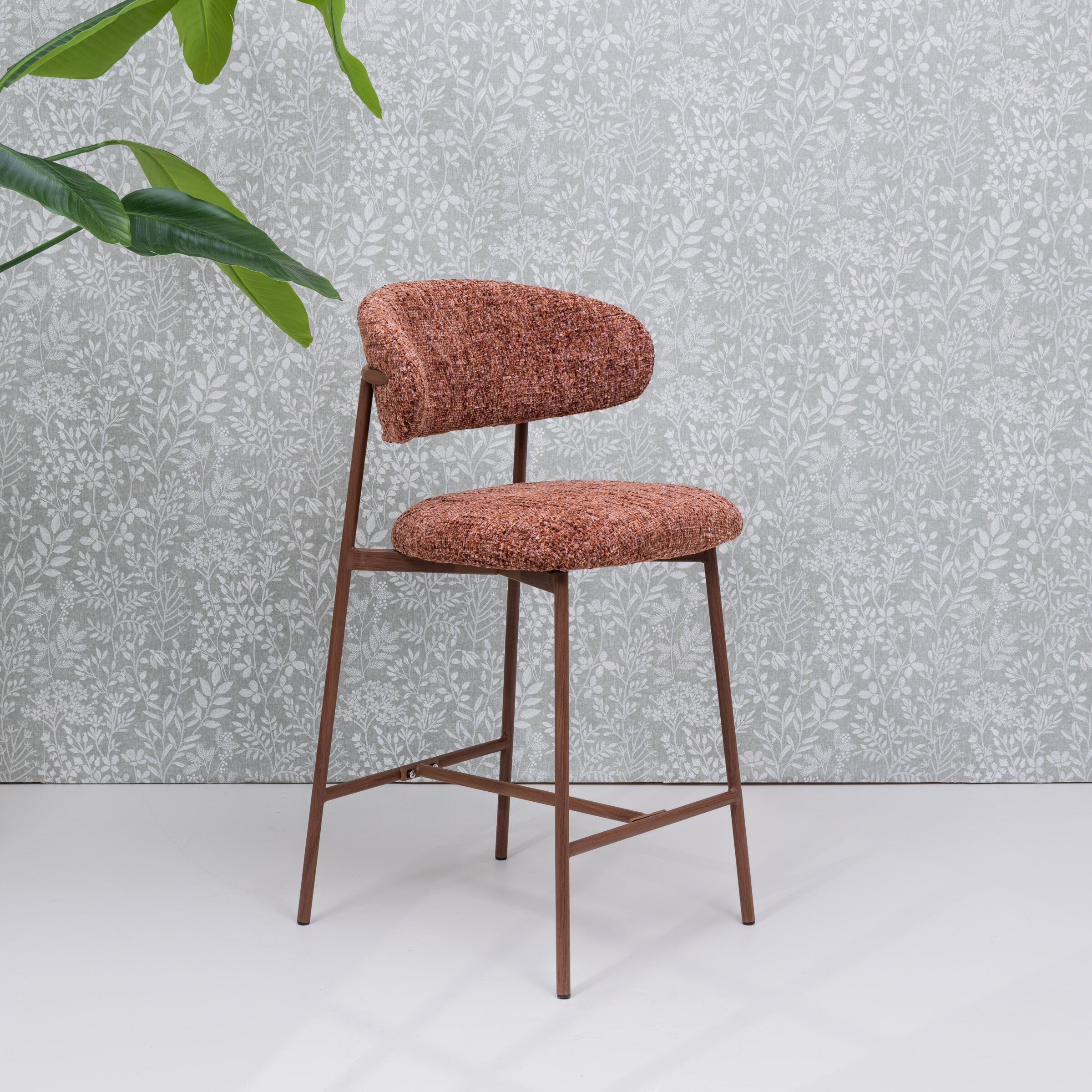 ZILT Barstoel 'Arlena' Geweven stof (zithoogte 65cm)