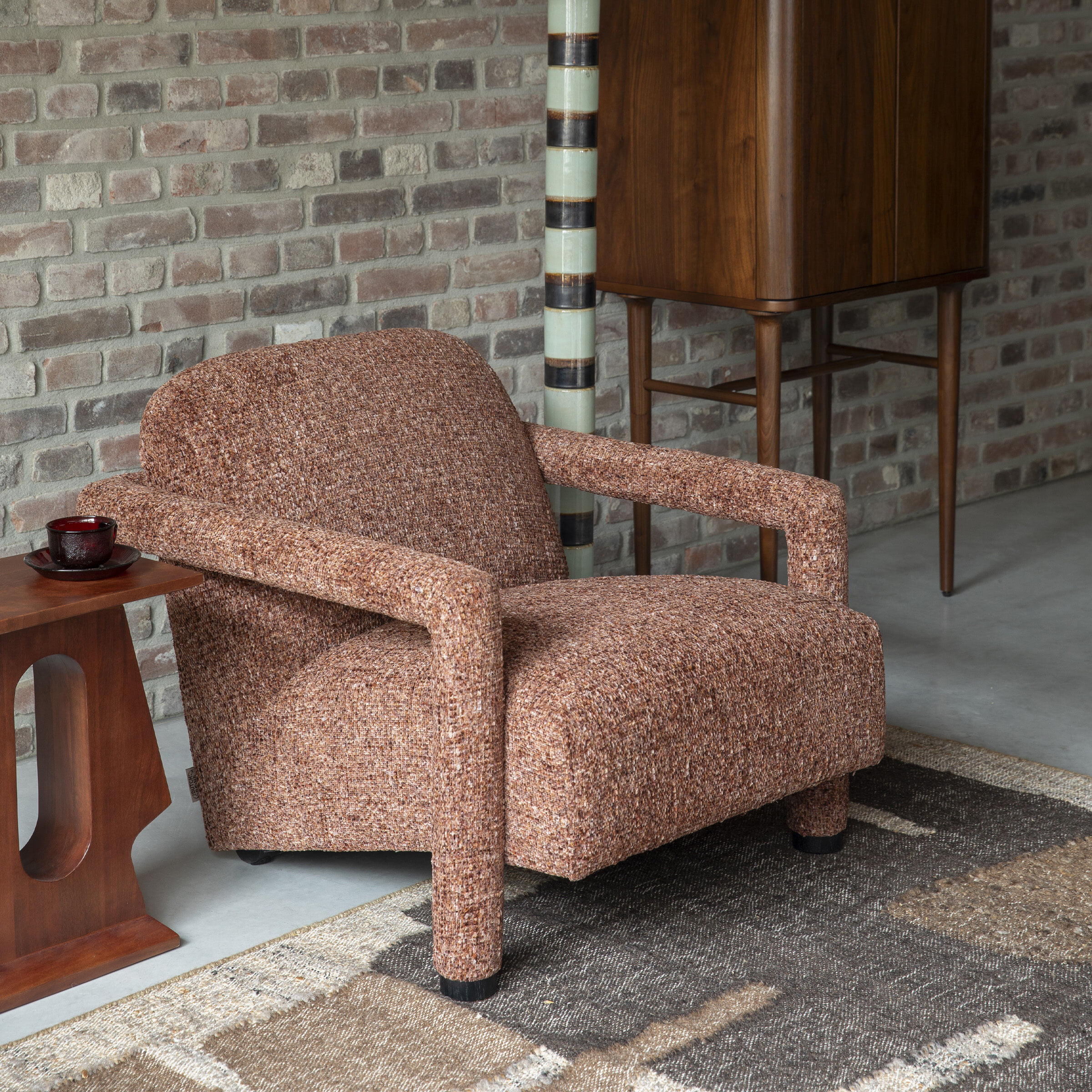 Dutchbone Fauteuil 'Kent' Geweven stof