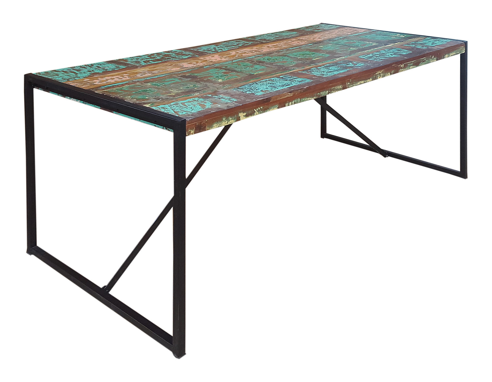 Artistiq Eettafel 'Bali Vintage' multicolor, 165 x 80cm Artistiq Eettafel 'Bali Vintage' multicolor, 165 x 80cm