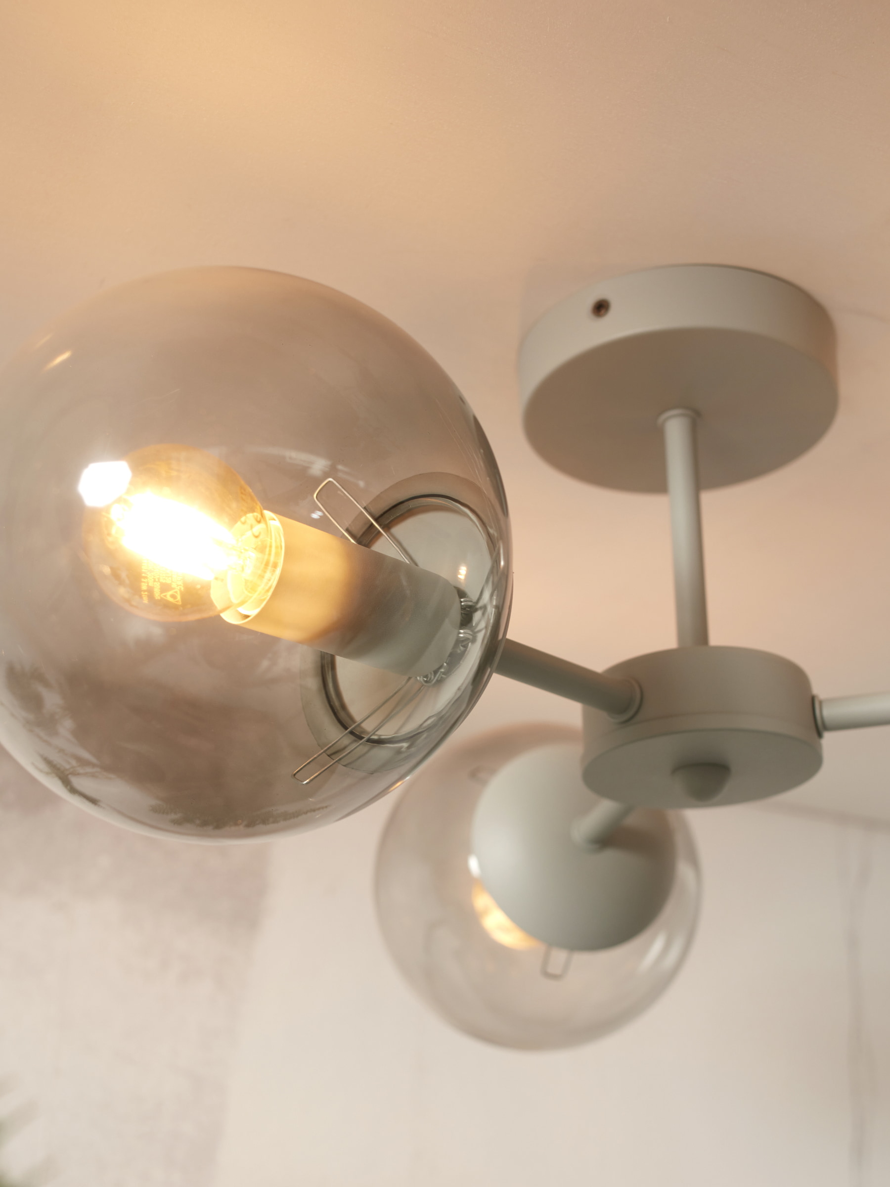 its about RoMi Plafondlamp 'Aspen' 3-lamps, kleur Lichtgrijs