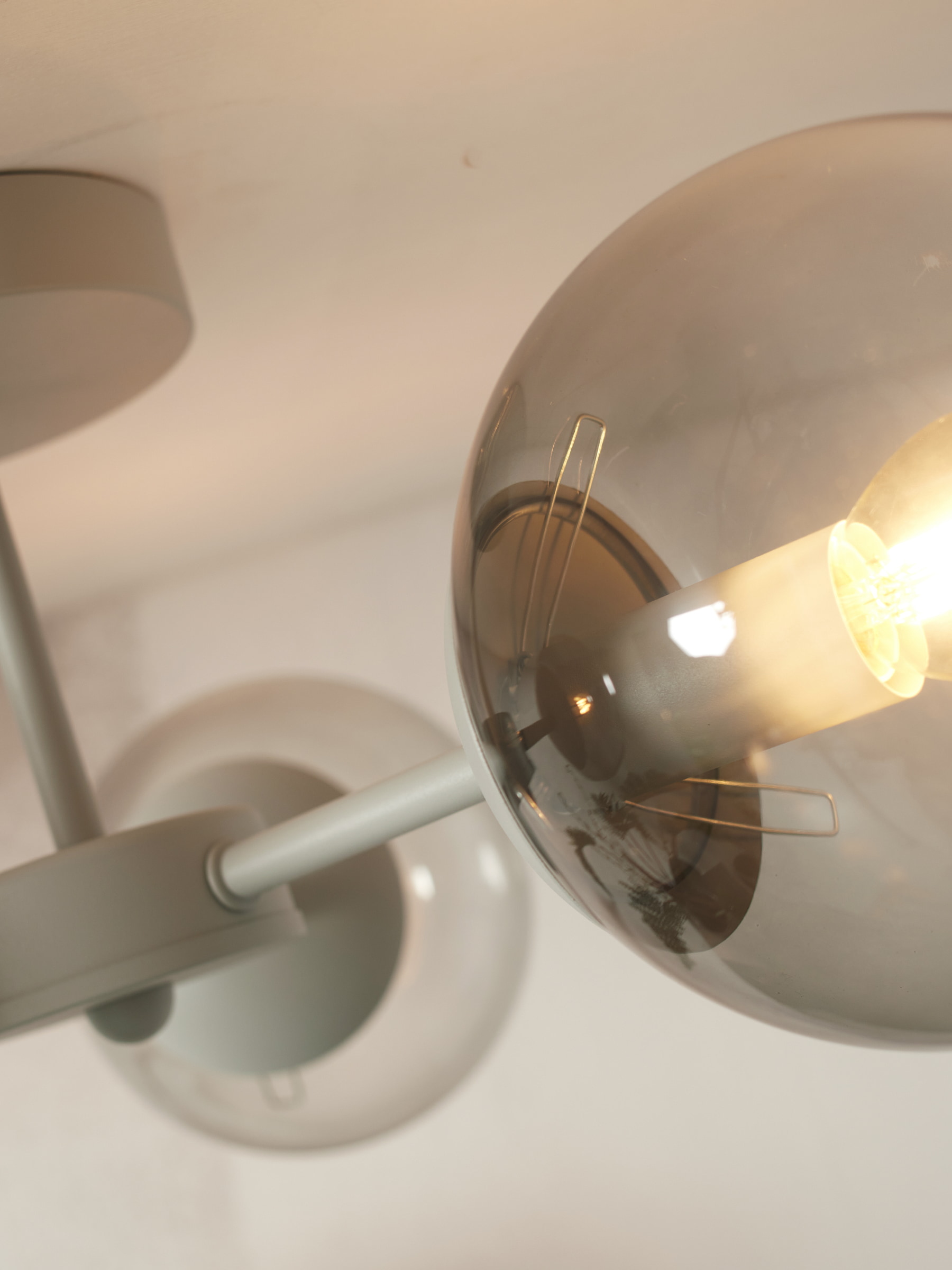 its about RoMi Plafondlamp 'Aspen' 3-lamps, kleur Lichtgrijs