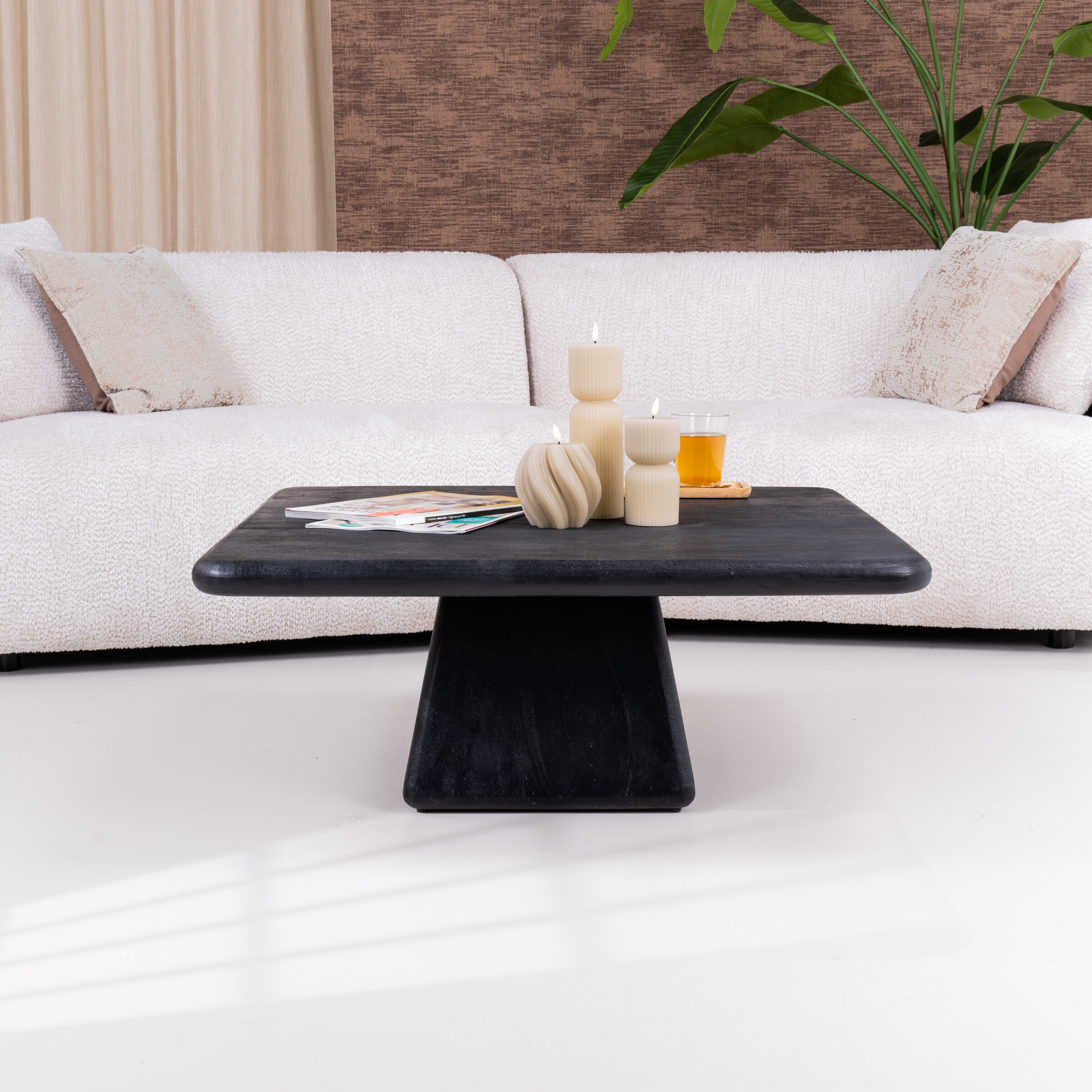 Tower Living Vierkante Salontafel 'Asti' Mangohout, 90 x 90cm