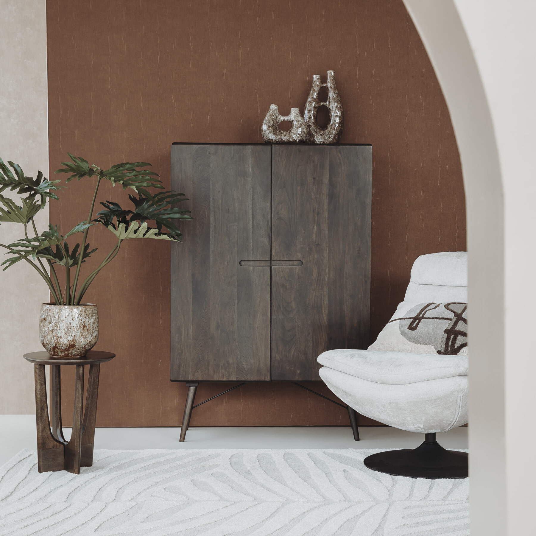 Tower Living Opbergkast 'Aura' Acaciahout, 150 x 100cm