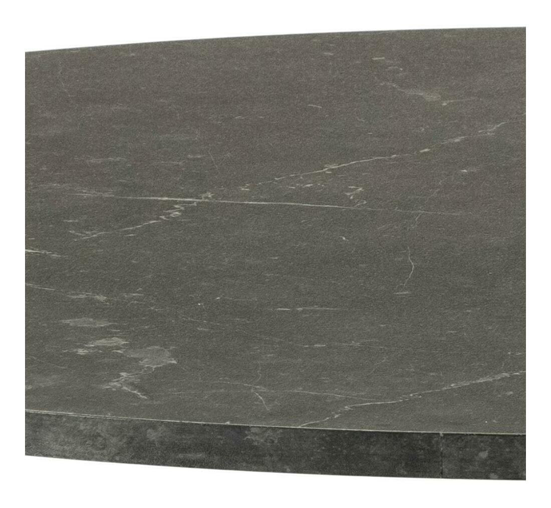 Bendt Ronde Eettafel 'Ivana' Marmerprint, Ø110cm, kleur Zwart