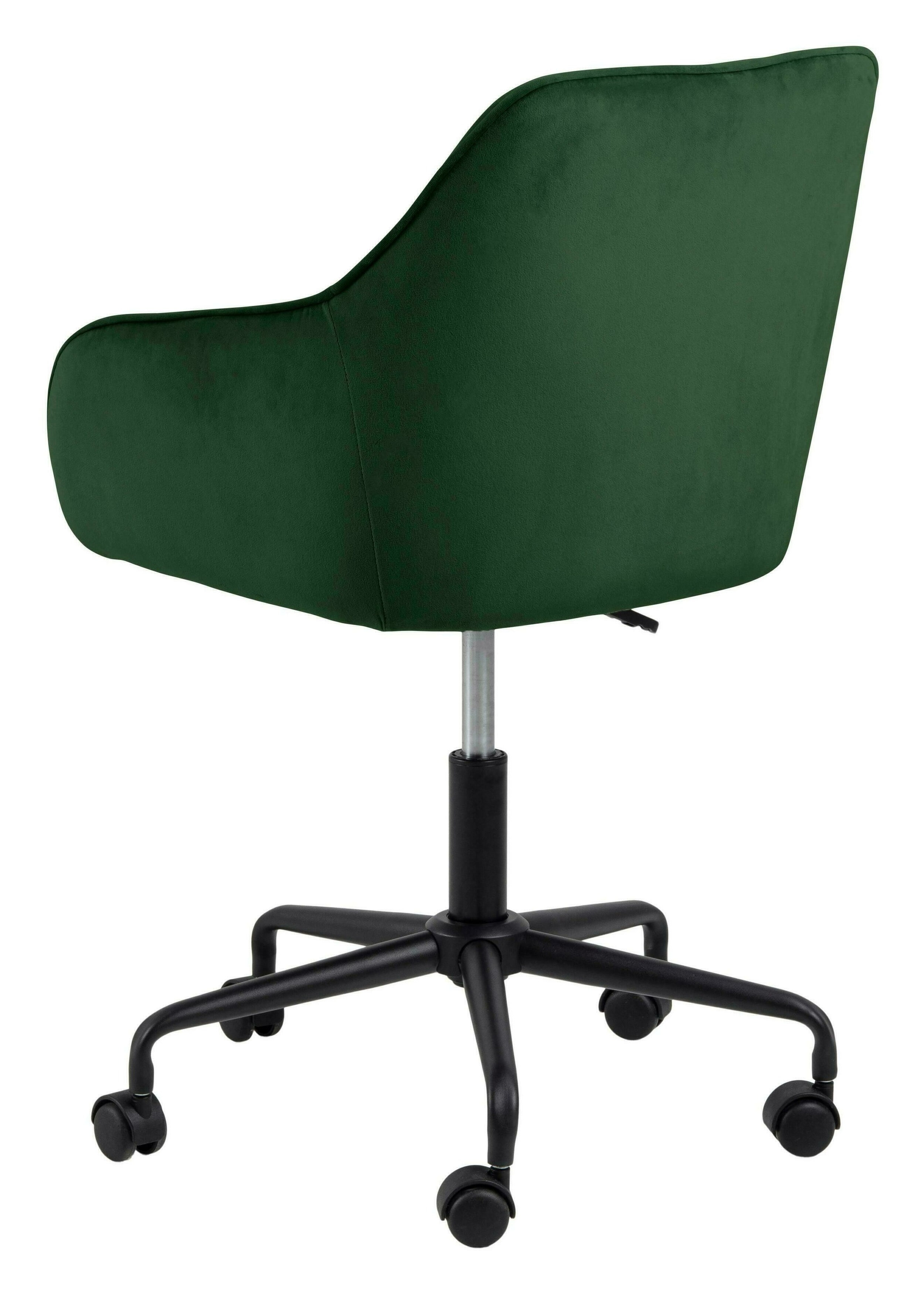 Bendt Bureaustoel 'Loren' Velvet, kleur Forest Green