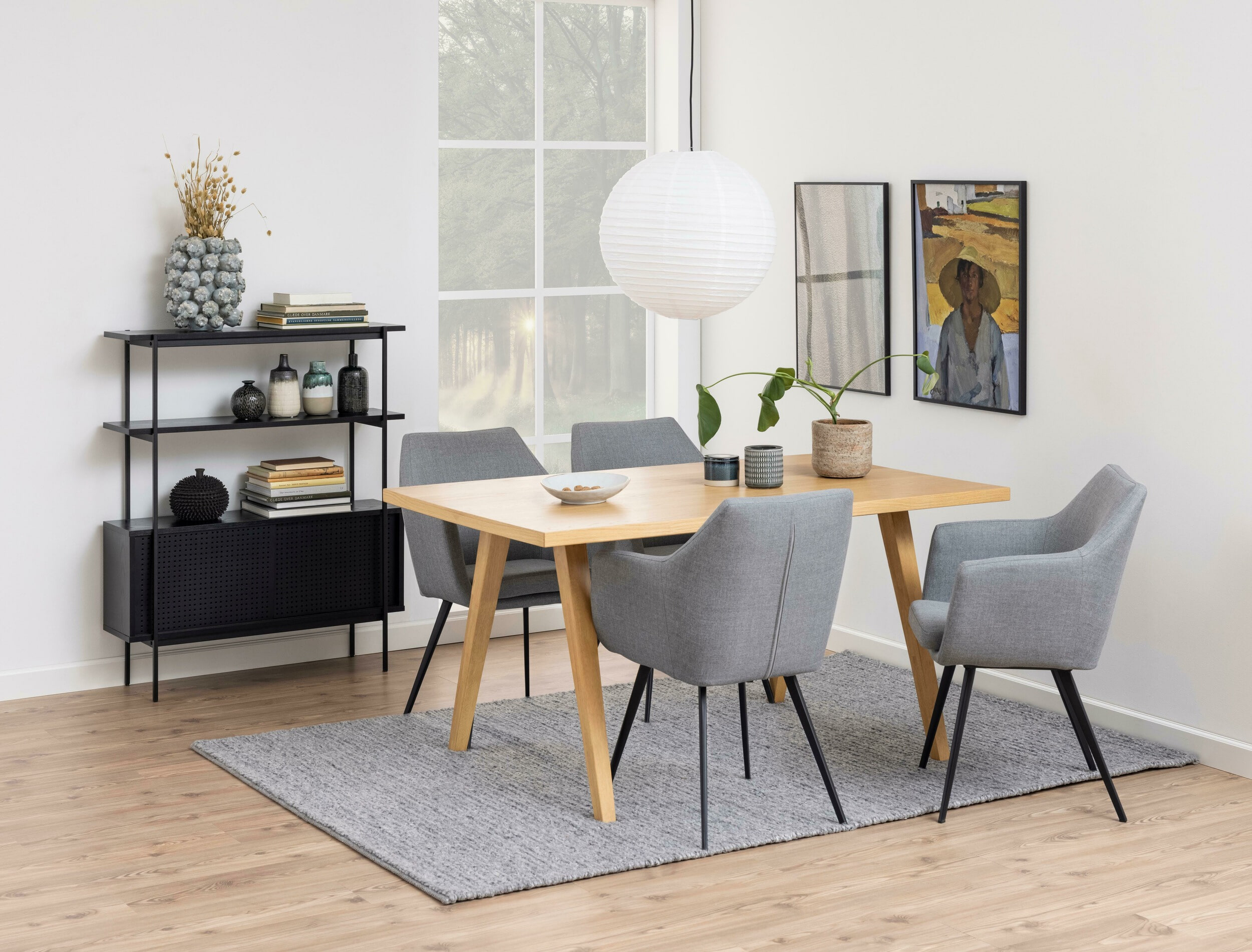 Bendt Wandkast 'Mick' 94 x 114cm, kleur Zwart