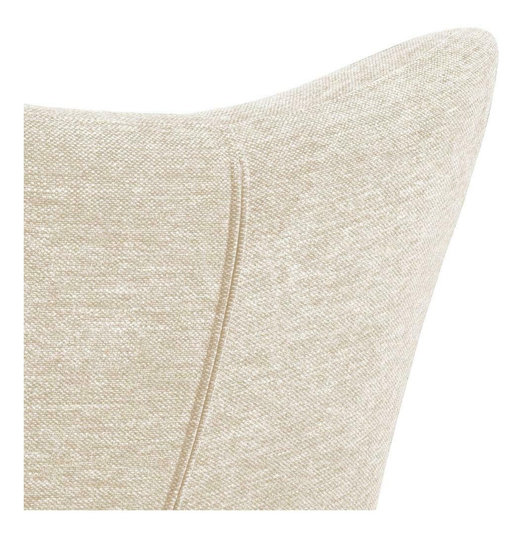 Bendt Draaifauteuil 'Keaton' met voetenbankje, kleur Beige