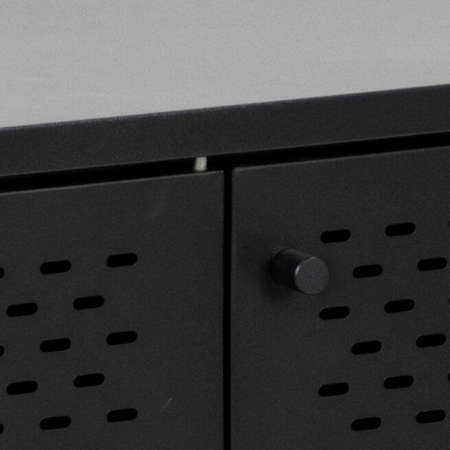 Bendt Tv-meubel 'Lua' zwart metaal, 160cm