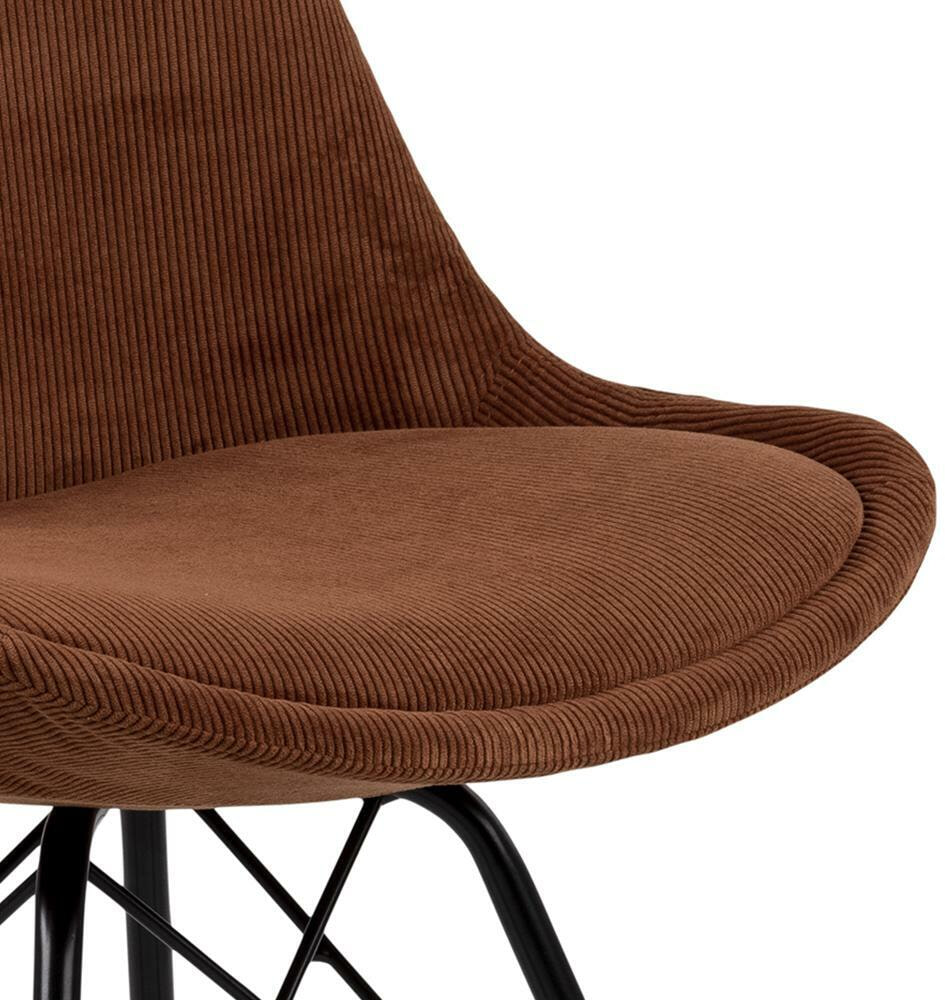 Bendt Eetkamerstoel 'Liva' Rib, kleur Koper