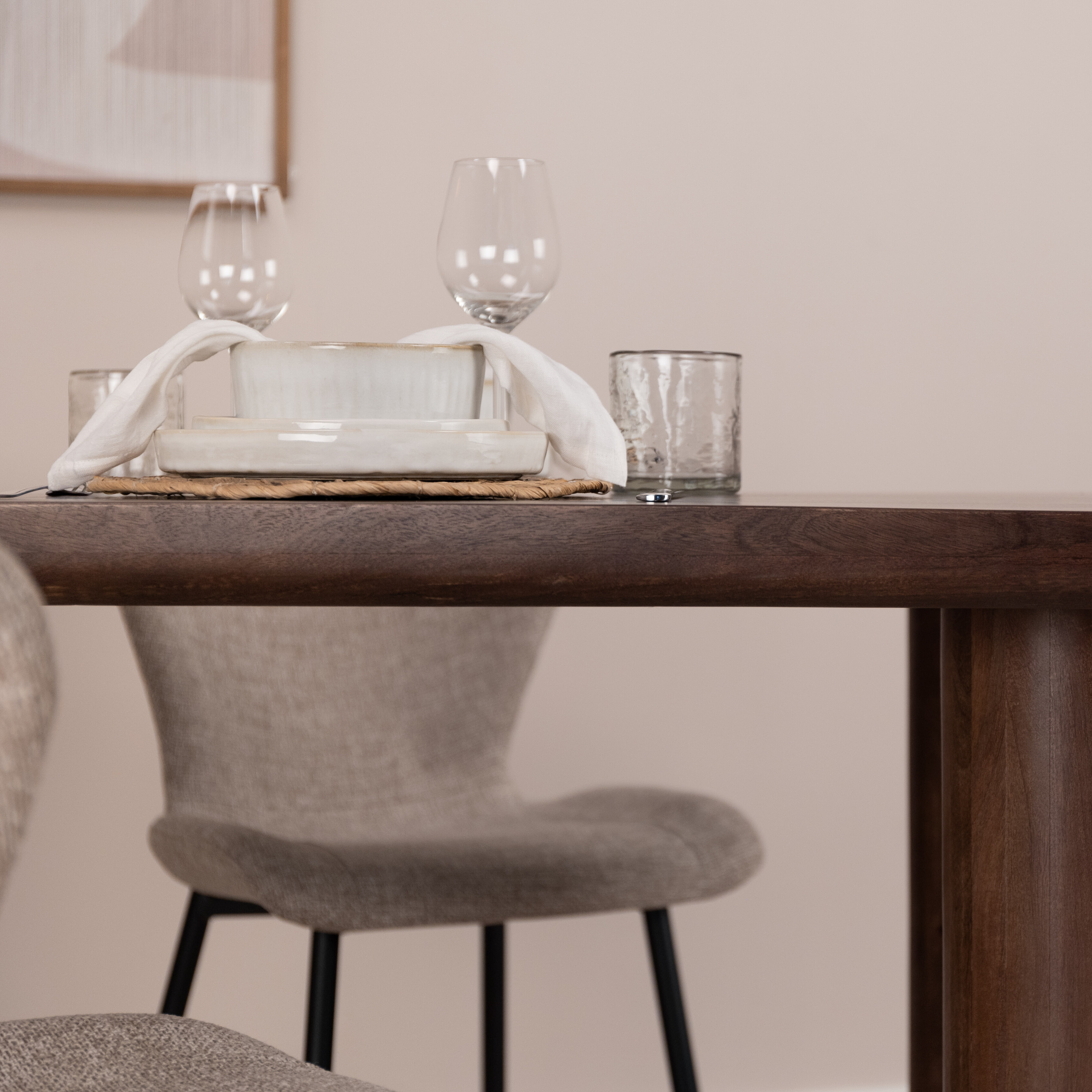 Sohome Eettafel 'Merle' Mangohout, 240 x 100cm
