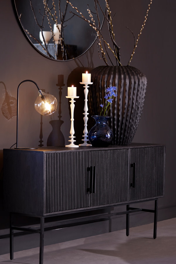 Light & Living Ronde Spiegel 'Espejo' 116cm, smoke glas