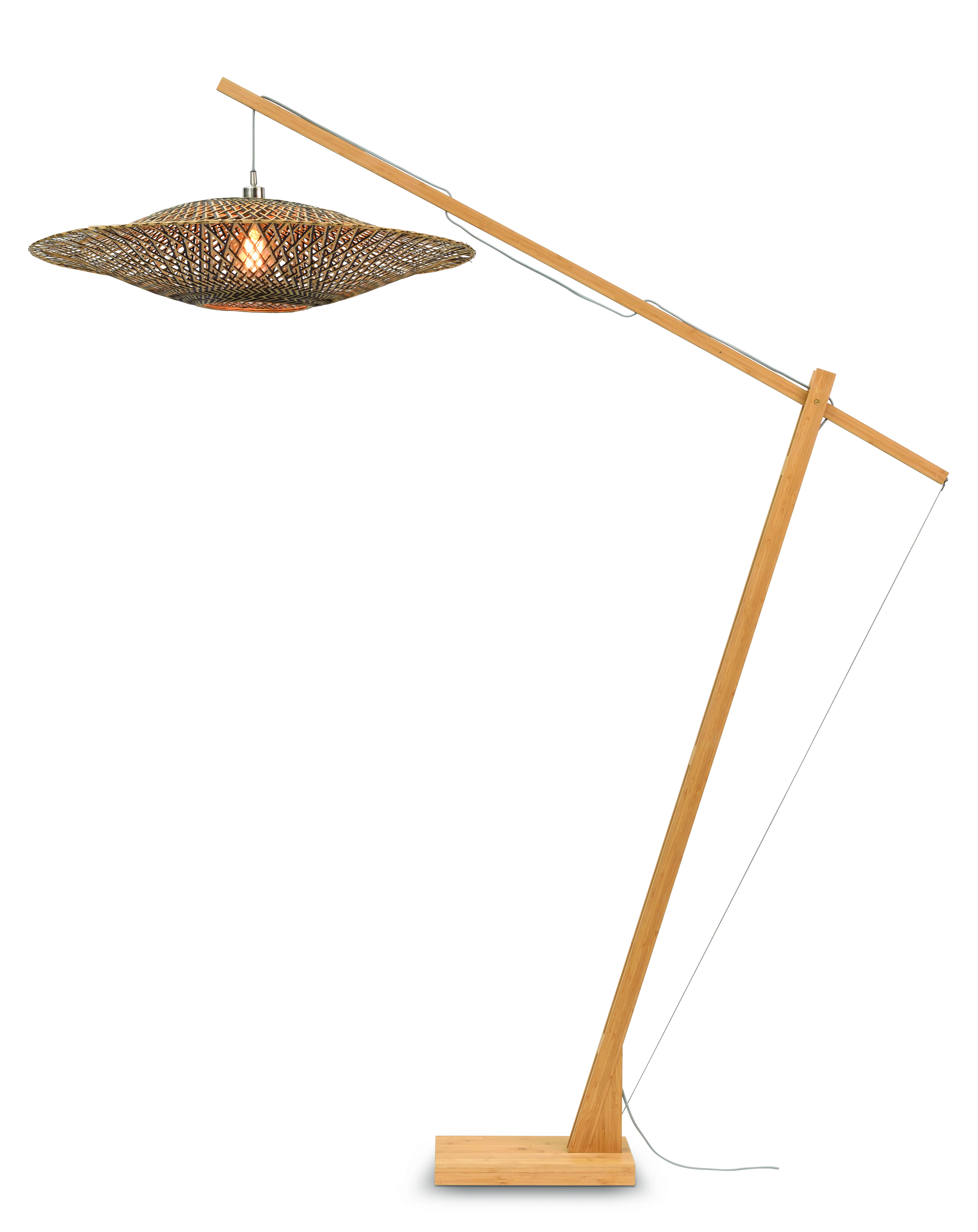 GOOD&MOJO Vloerlamp 'Bali' Bamboe, 207cm, kleur Naturel