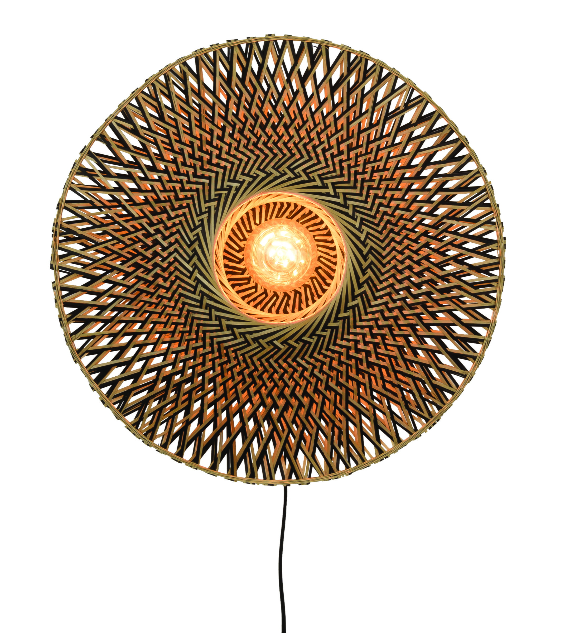 GOOD&MOJO Wandlamp 'Bali' Medium, Bamboe, kleur Naturel