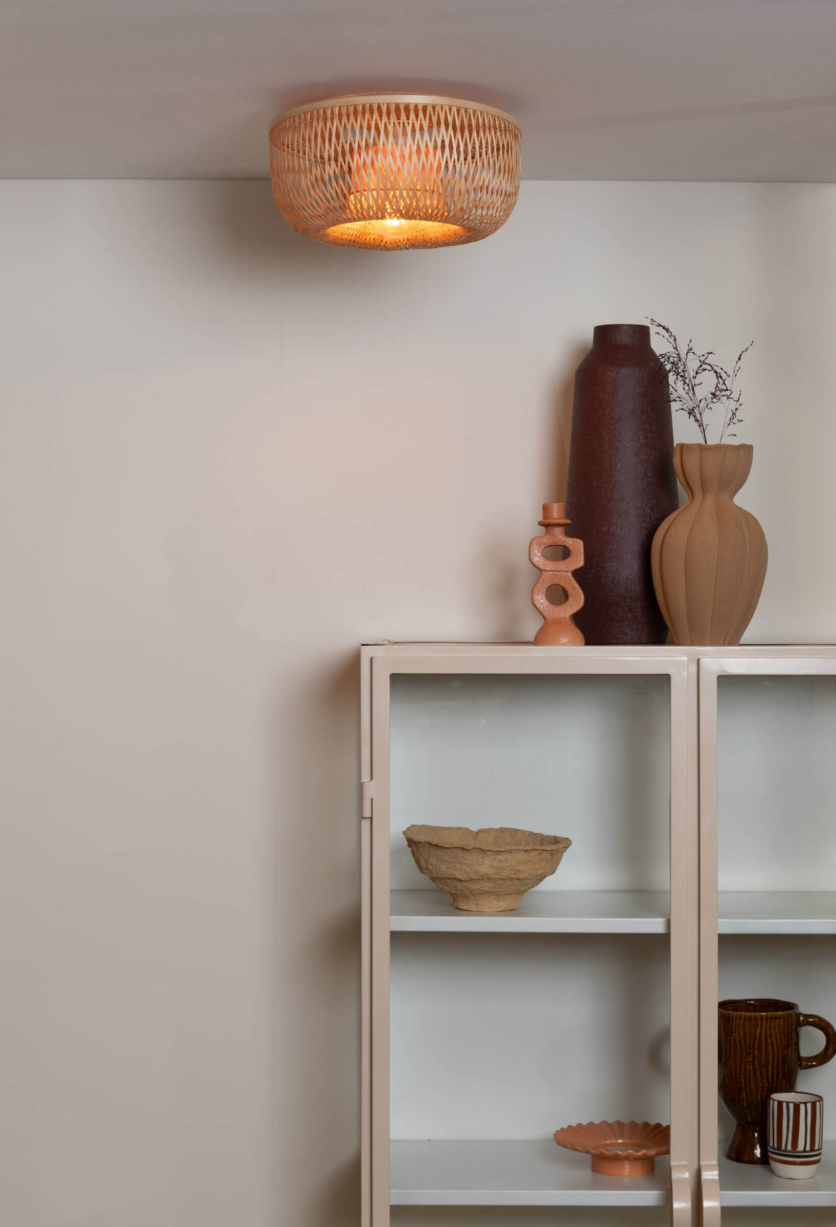 GOOD&MOJO Plafondlamp 'Barbados' Bamboe, 35cm, kleur Naturel