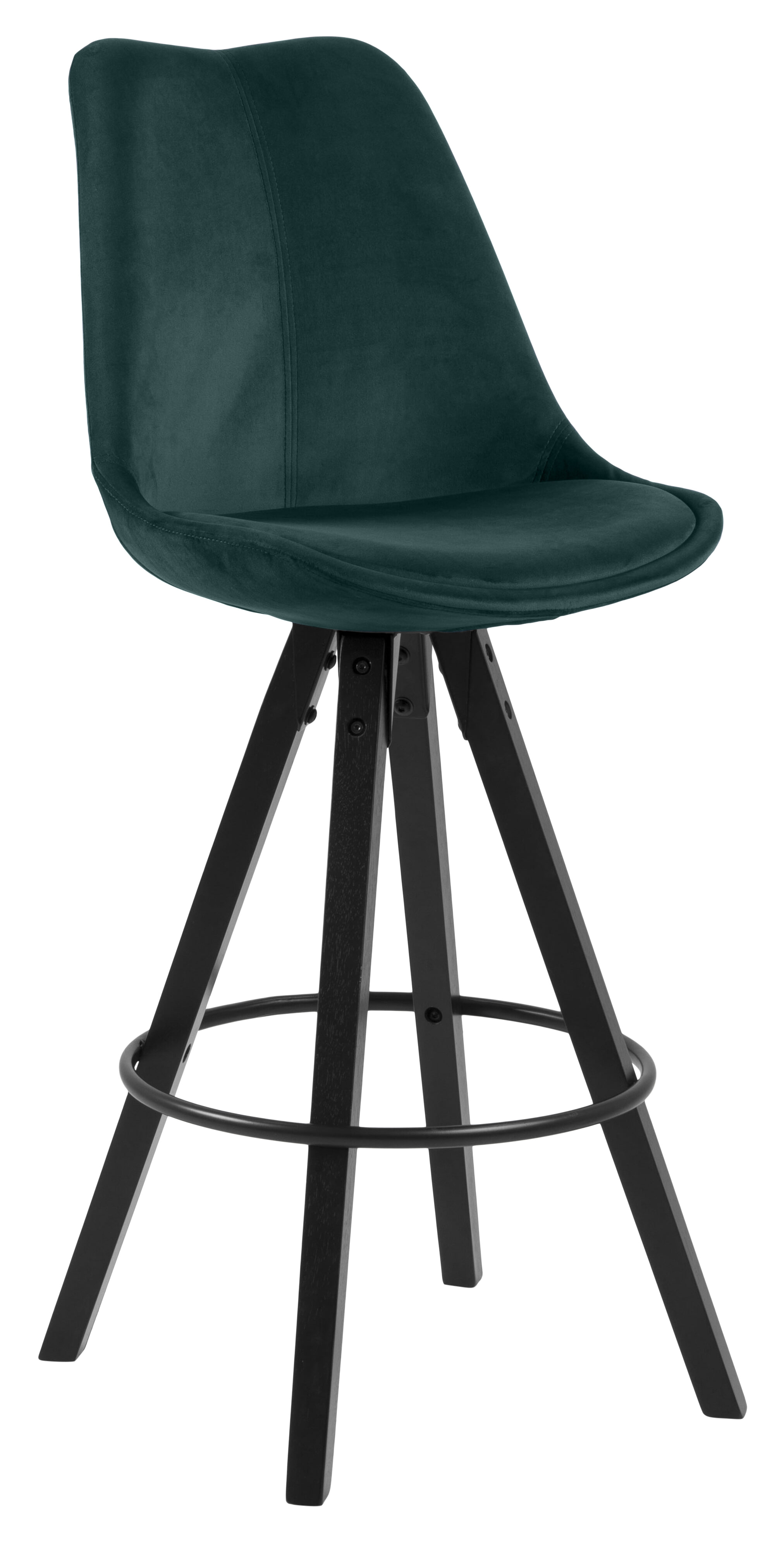 Bendt Barkruk 'Lærke' Velvet (zithoogte 75cm), kleur Bottle Green Bendt Barkruk 'Lærke' Velvet (zithoogte 75cm), kleur Bottle Green