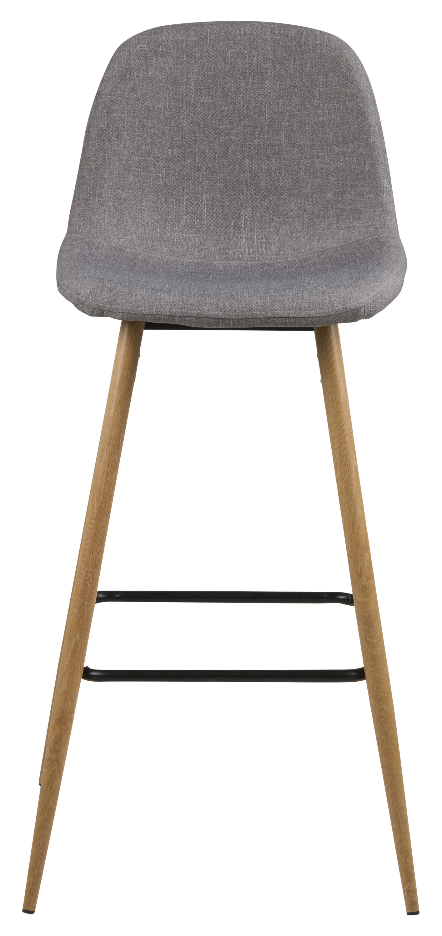 Barkruk 'Louise' (zithoogte 73cm) kleur lichtgrijs