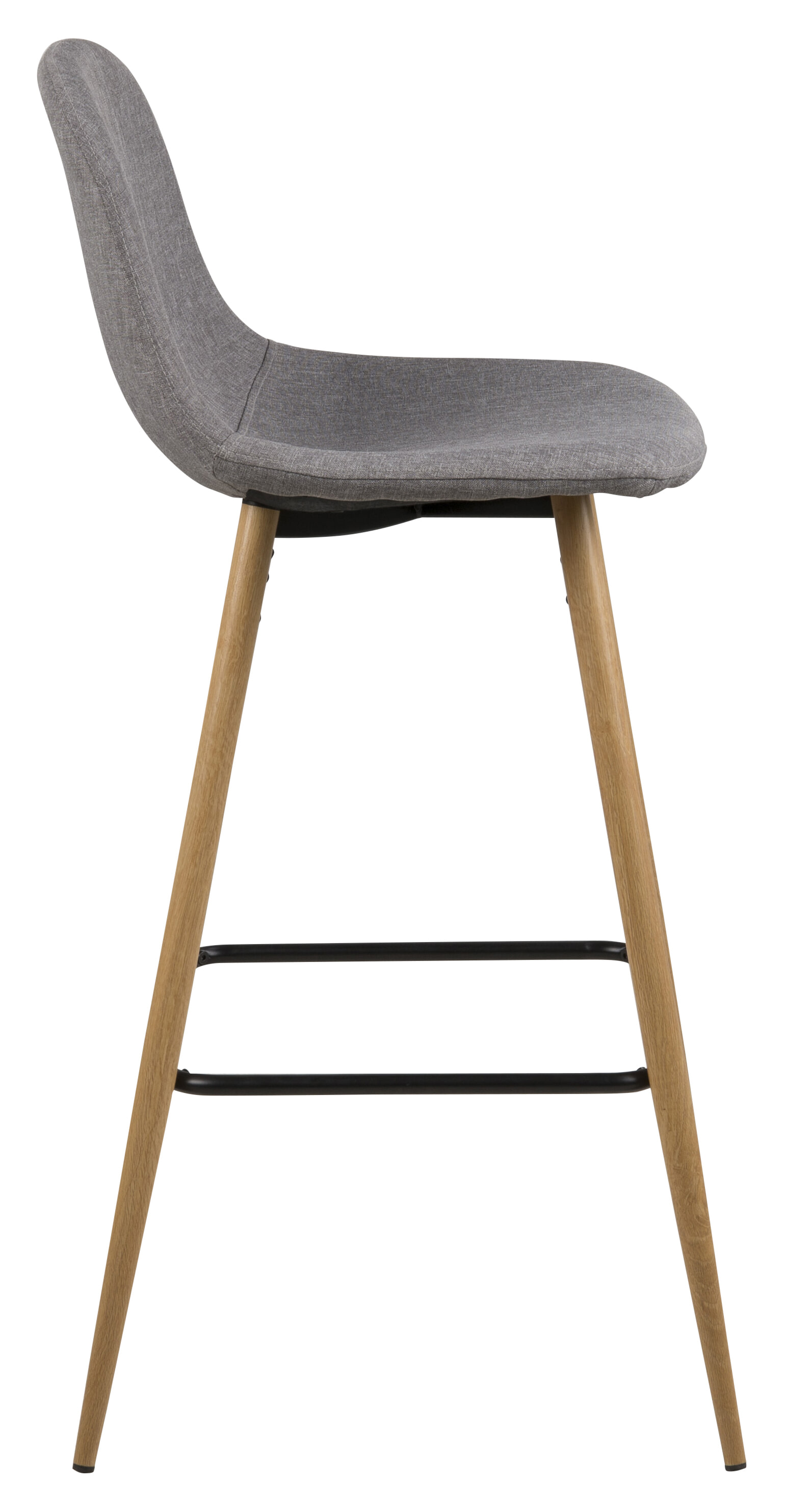 Barkruk 'Louise' (zithoogte 73cm) kleur lichtgrijs