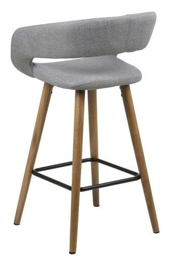 Barstoel 'Pia' (zithoogte 65,5 cm), kleur lichtgrijs