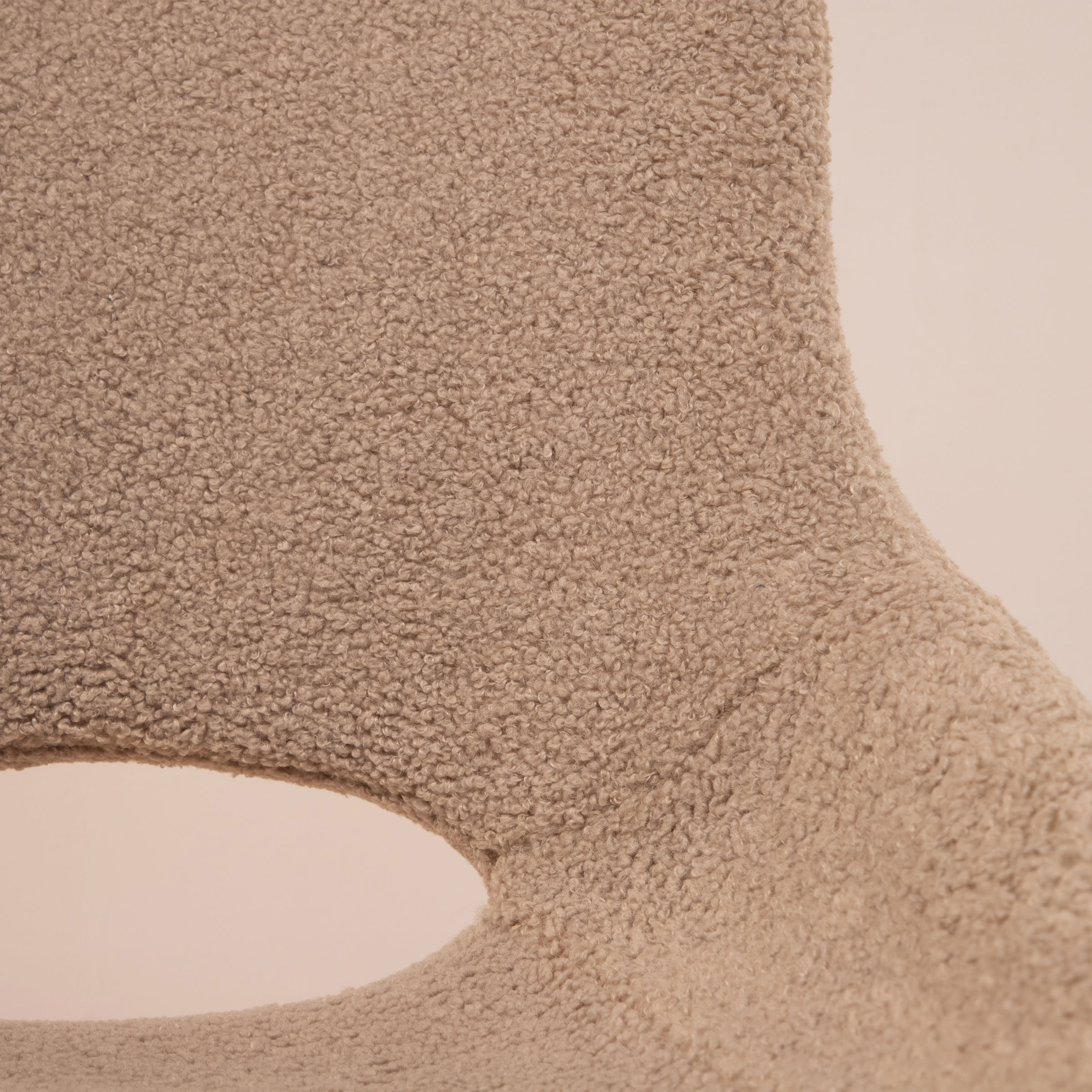 Tower Living Barkruk 'Campo' Teddy, kleur Lichtbruin (zithoogte 65cm)