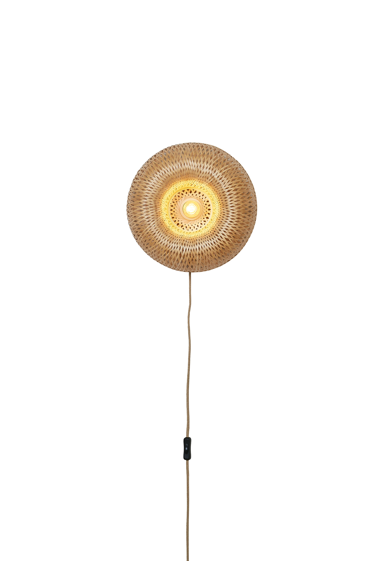 GOOD&MOJO Wandlamp 'Barbados' Bamboe, 35cm