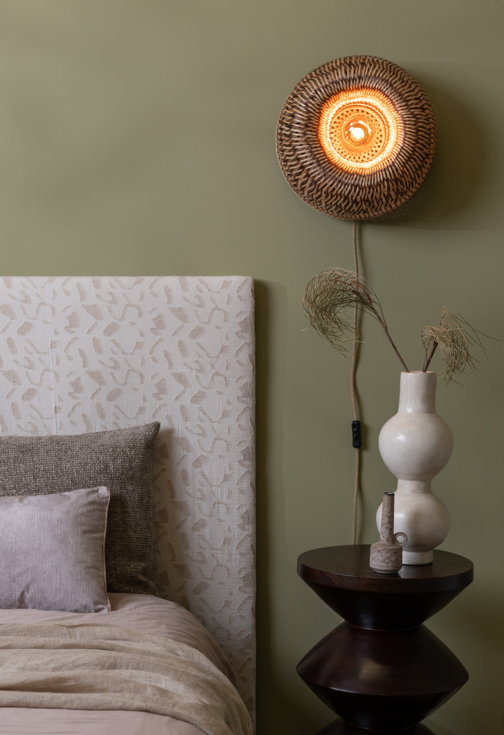 GOOD&MOJO Wandlamp 'Barbados' Bamboe, 35cm, kleur Naturel/Bruin