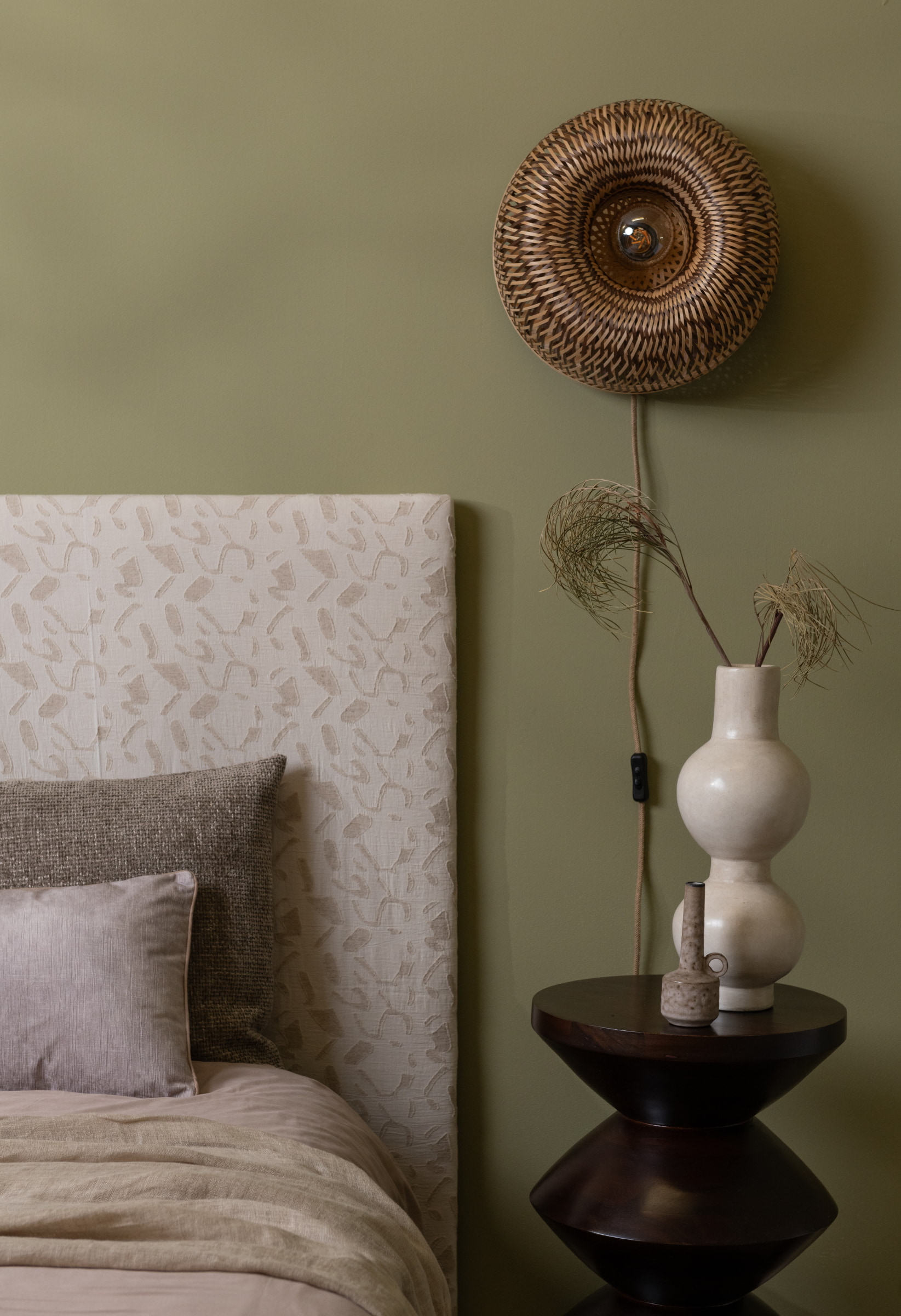 GOOD&MOJO Wandlamp 'Barbados' Bamboe, 35cm, kleur Naturel/Bruin