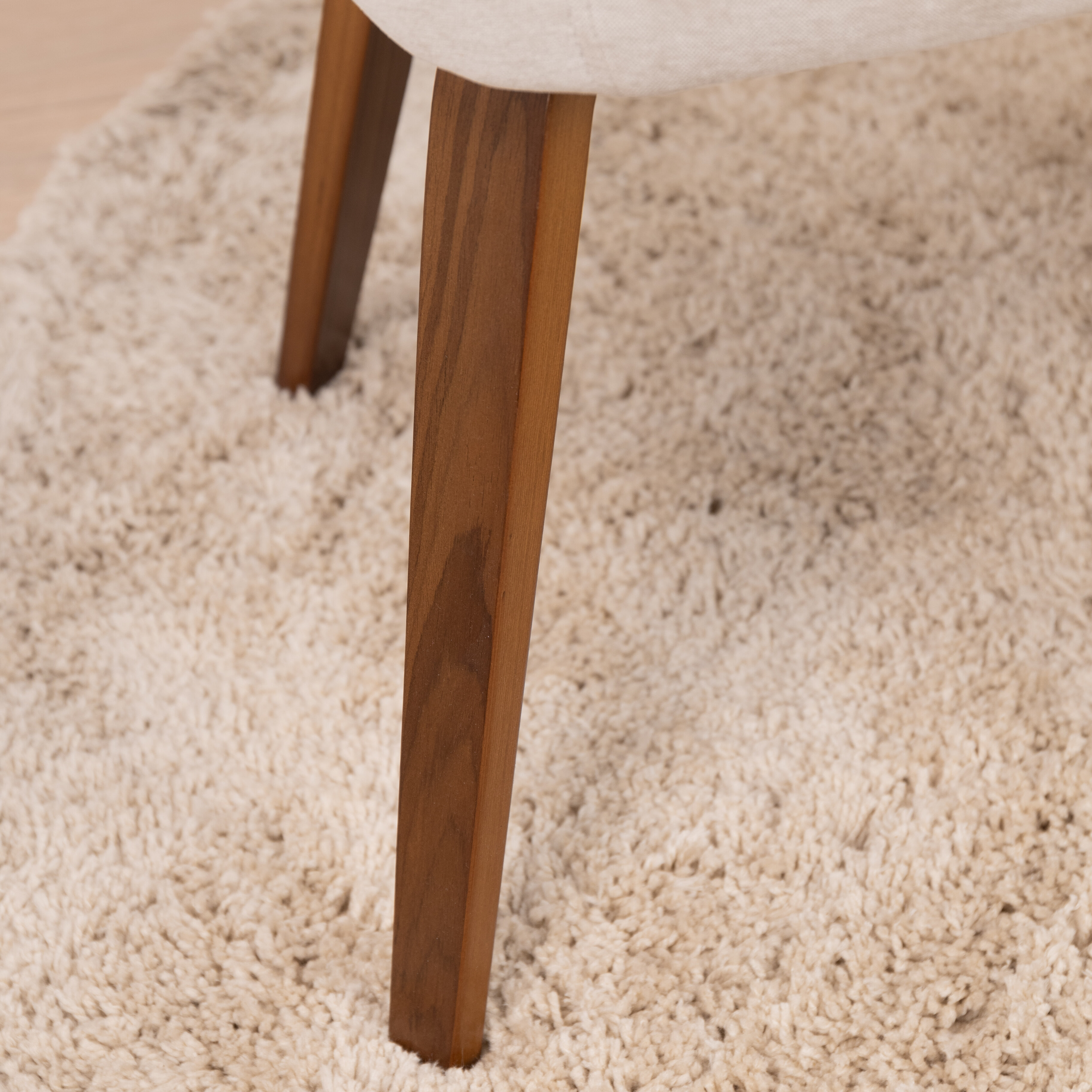 vtwonen Eetkamerstoel 'Base' Velvet, kleur Zand