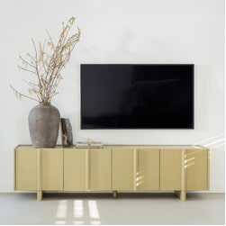 WOOOD Exclusive TV-meubel 'Basu' Grenen, 200cm, kleur Moss