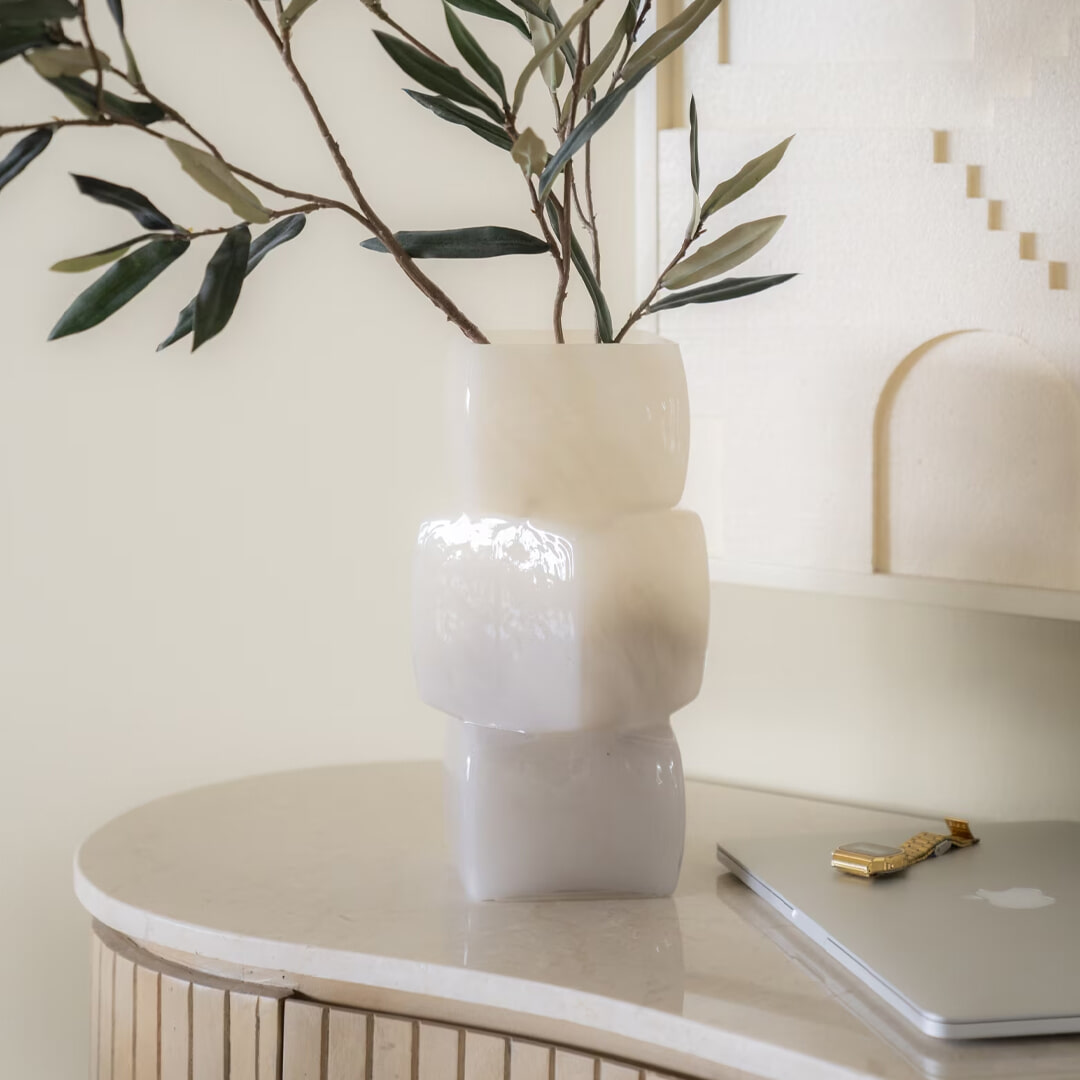 By-Boo Vaas 'Batu' Mondgeblazen glas