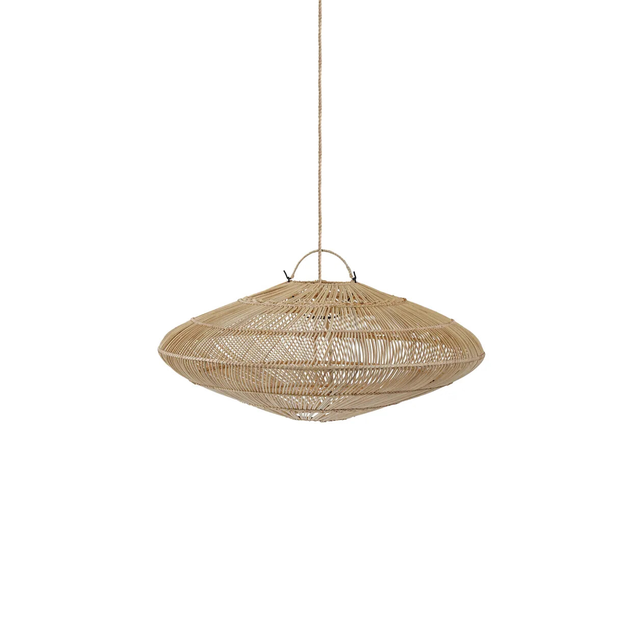 Bazar Bizar Hanglamp Macaron M, Rattan - Naturel