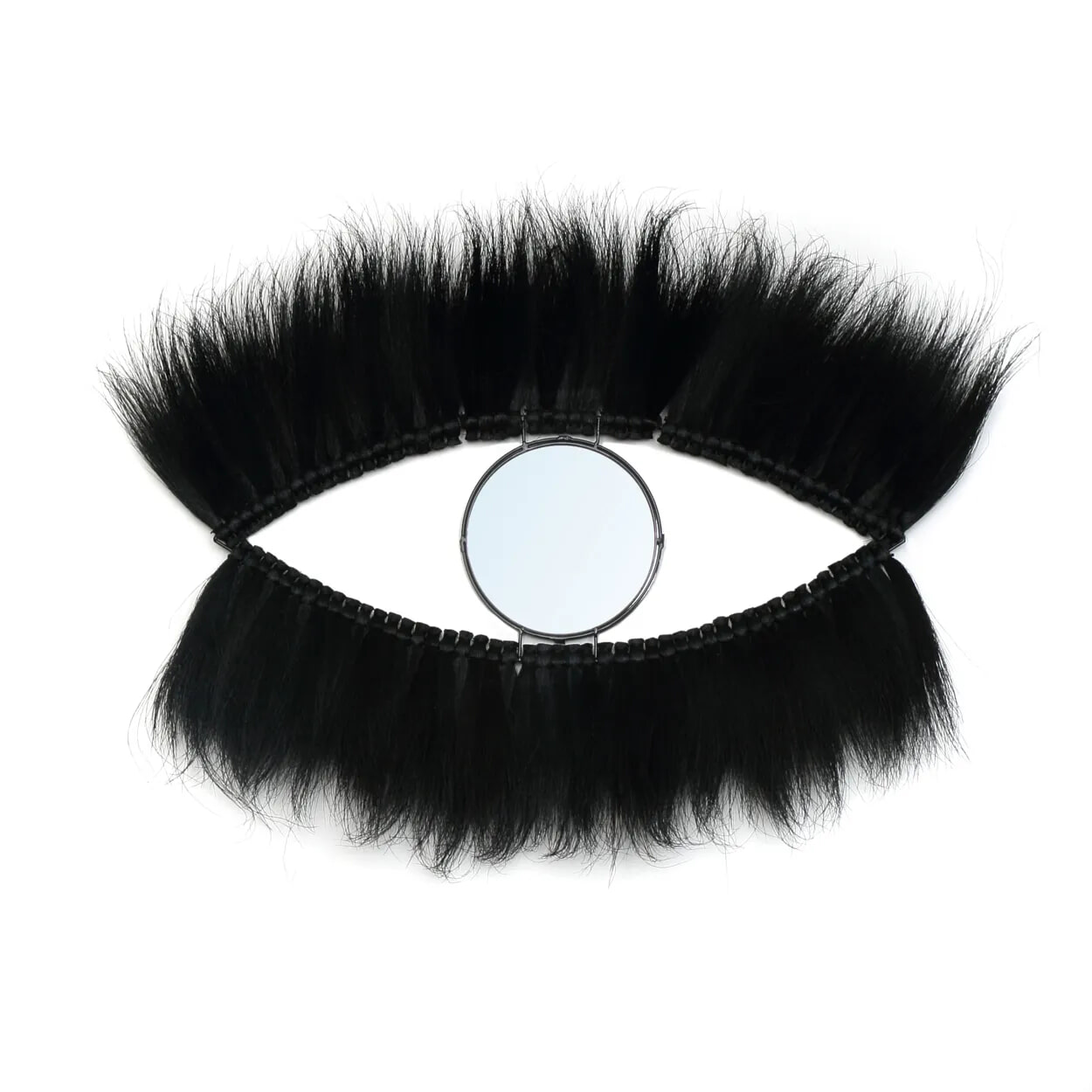 Bazar Bizar Spiegel Black Eye Gras, 60 x 100cm - Zwart