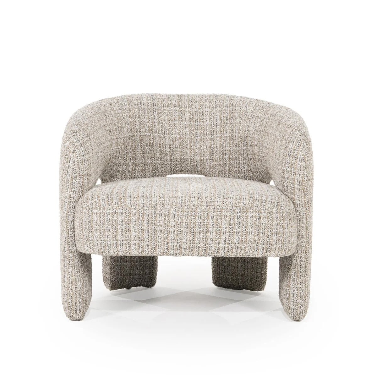 Eleonora Fauteuil 'Hamilton' Grove Bouclé, kleur Taupe