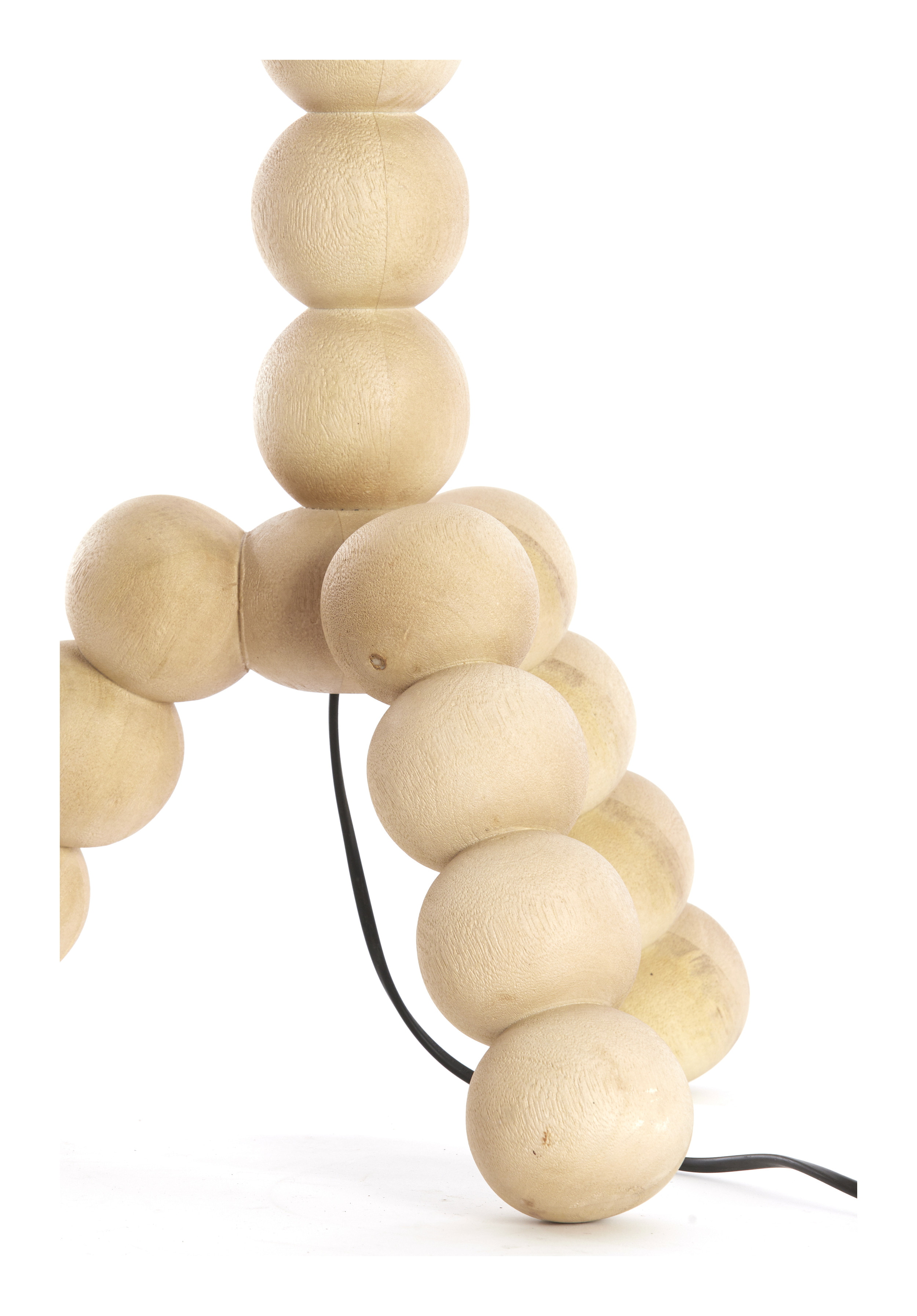 Light & Living Vloerlamp 'Veglio' Mangohout, 130cm, kleur Naturel (excl. kap)
