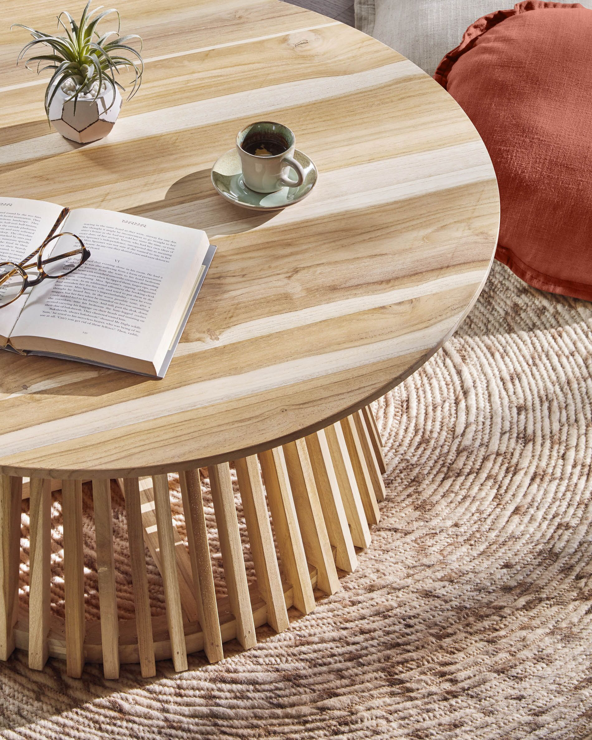 Kave Home Salontafel 'Jeanette' Ø80cm, kleur Naturel