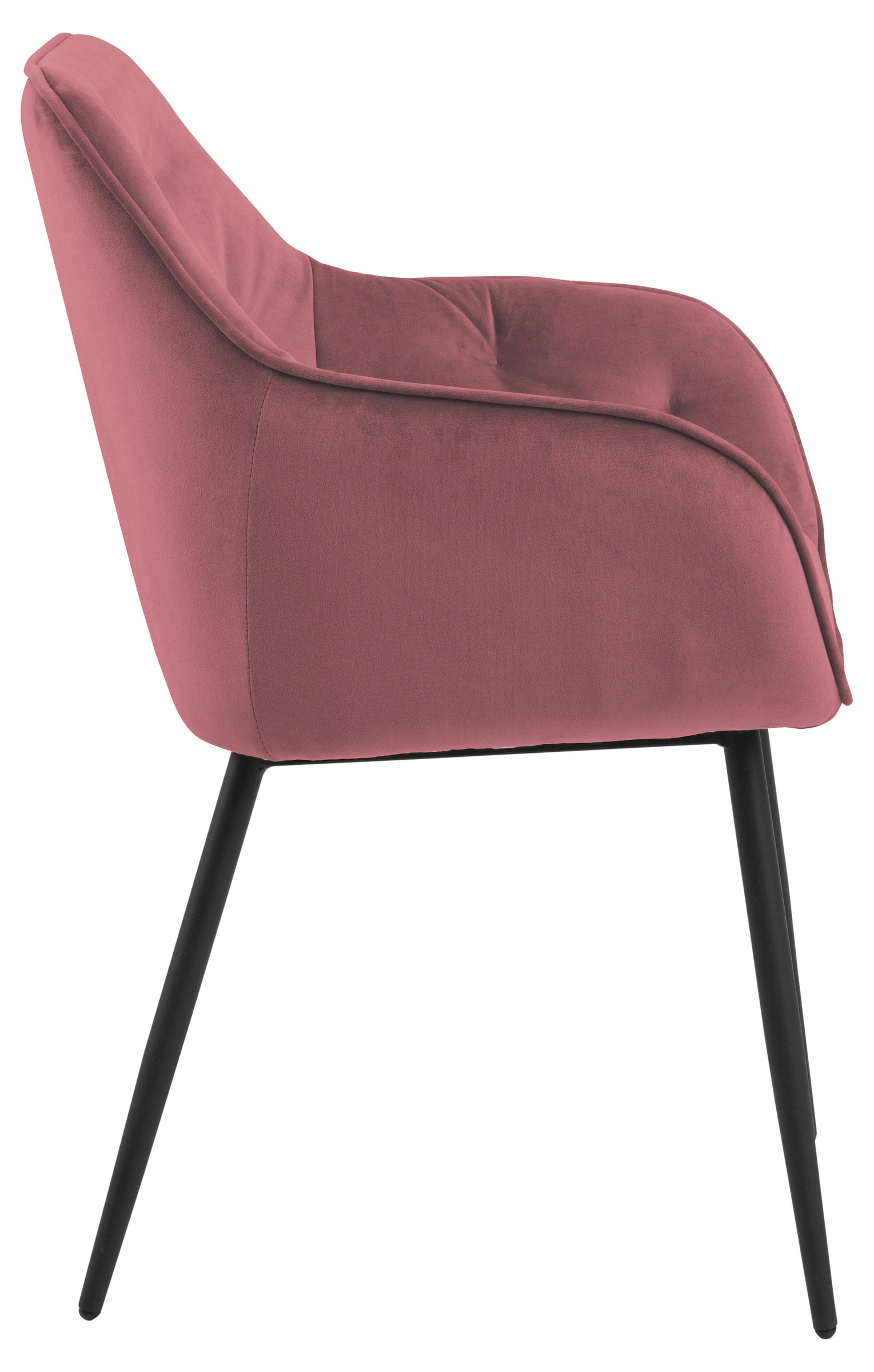 Bendt Eetkamerstoel 'Loren' Velvet, kleur Roze