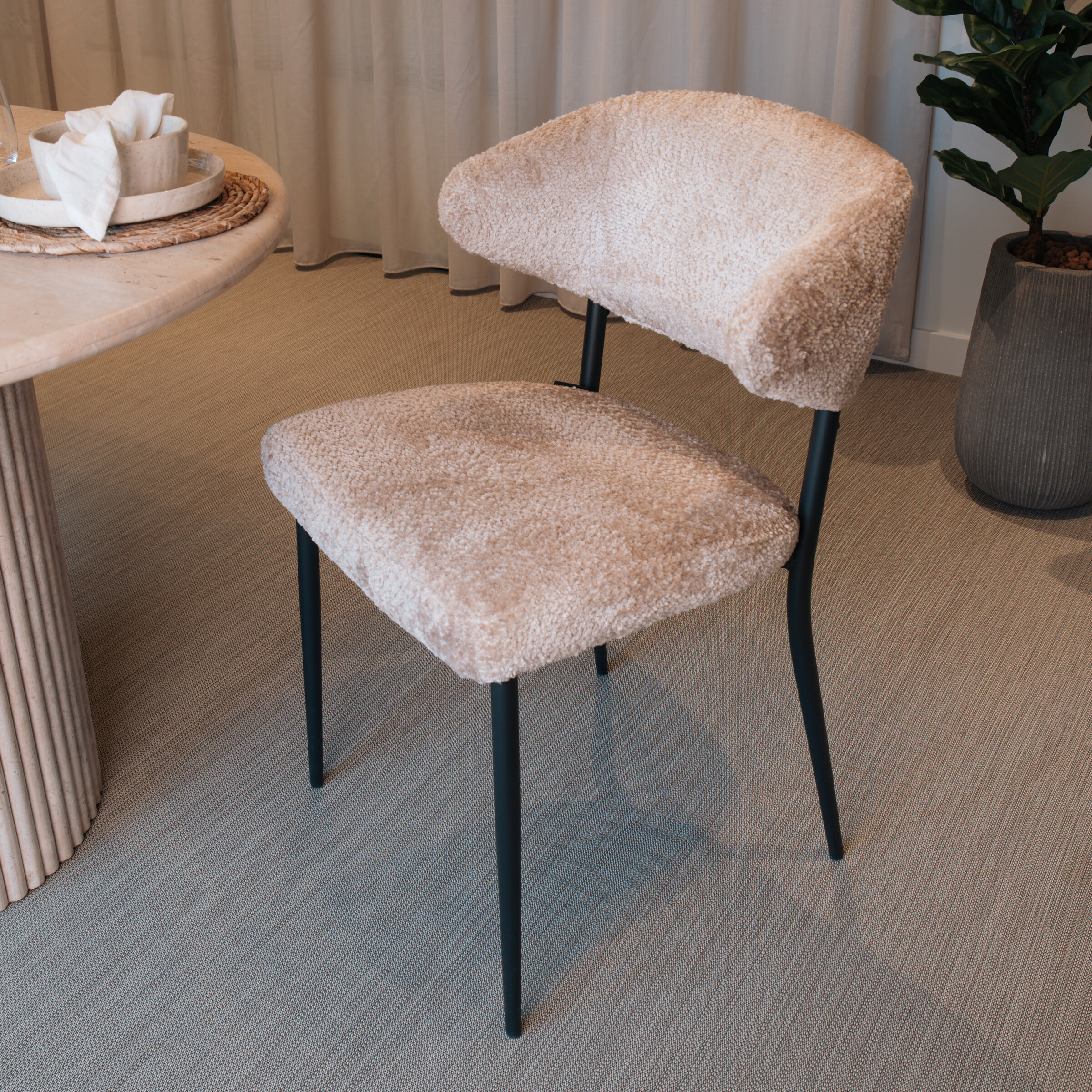 Richmond Eetkamerstoel 'Bea' Sheep, kleur Naturel