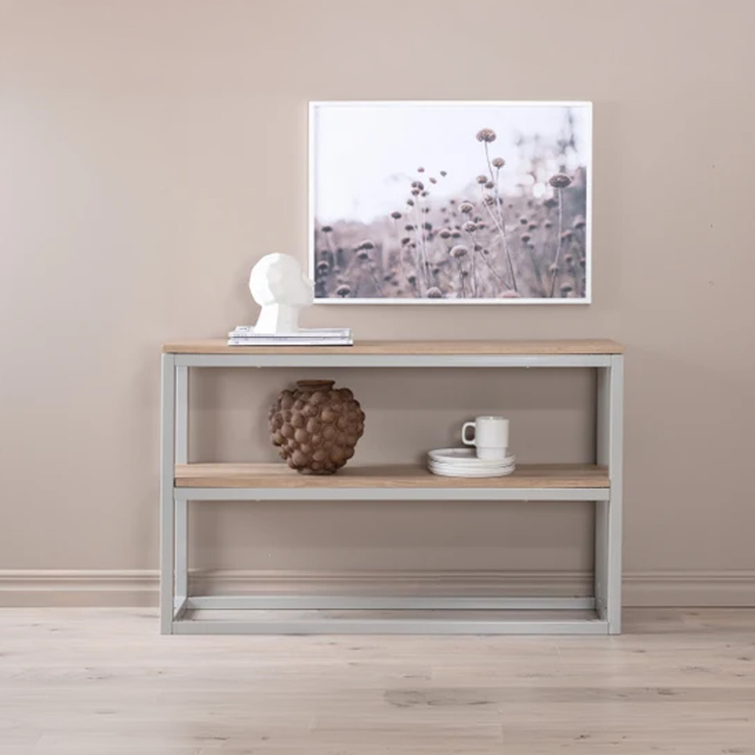 Nohr Sidetable 'Ram' 110cm, kleur Naturel/Grijs