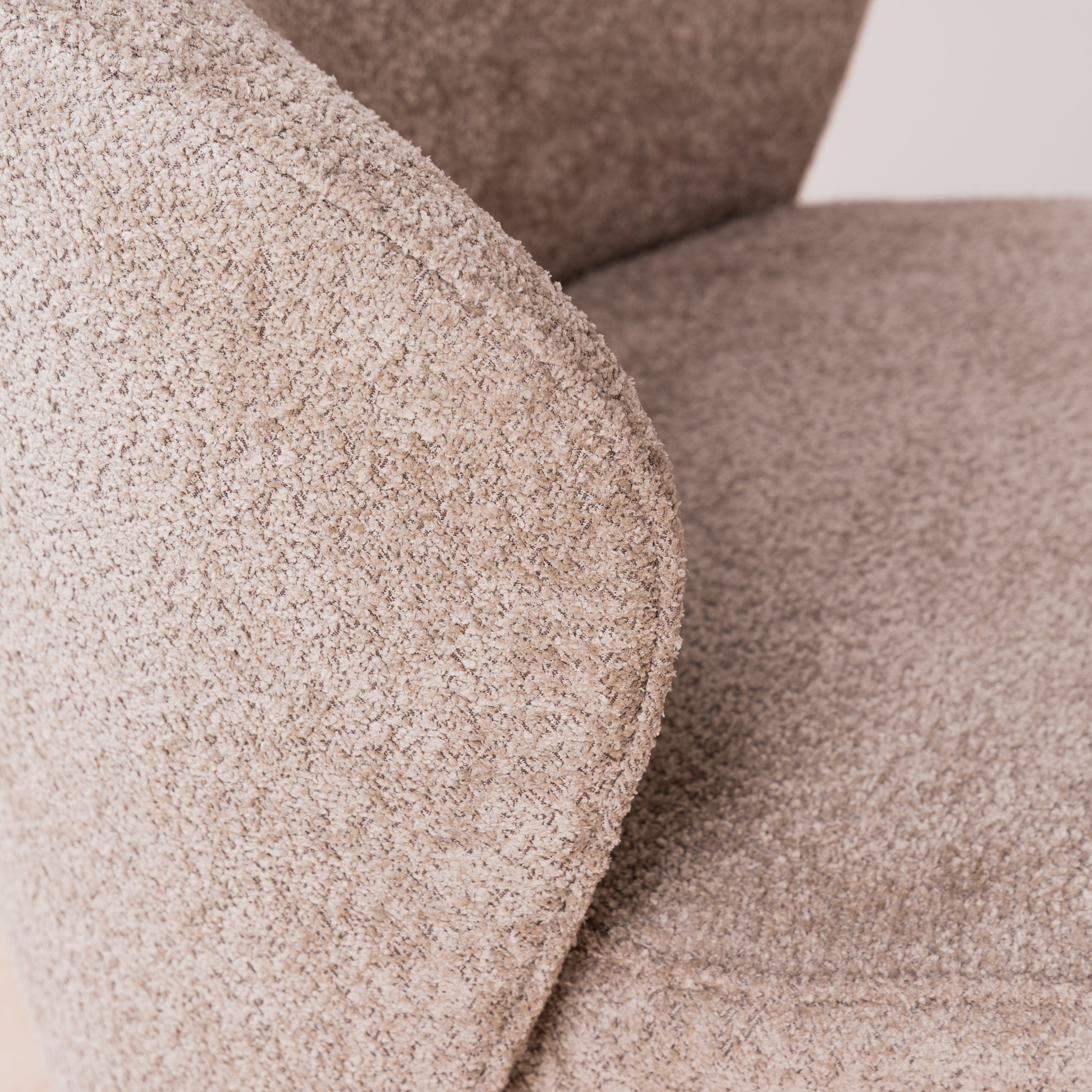 Tower Living Draaifauteuil 'Belvi' Chenille, kleur Beige