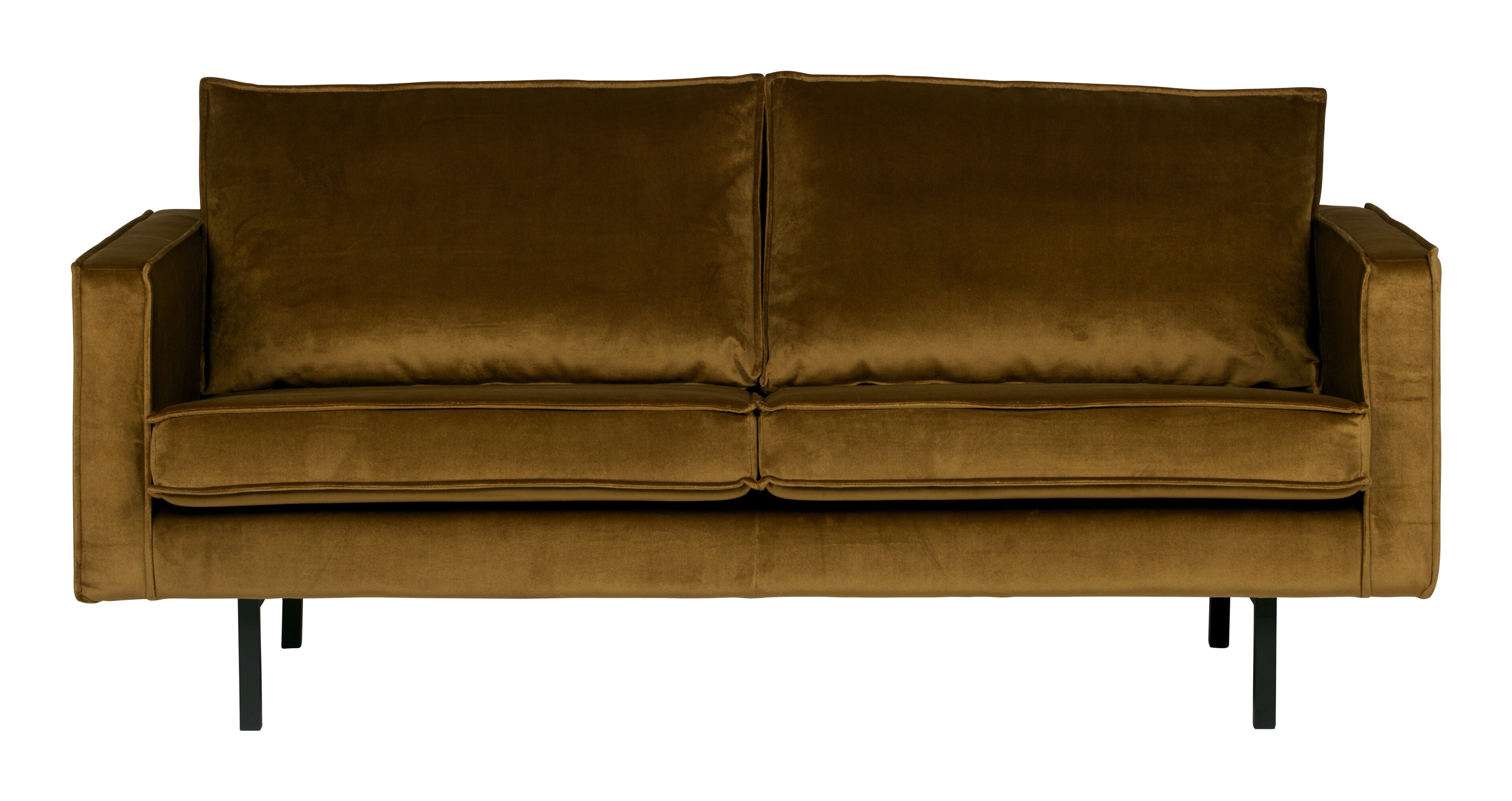 WOOOD Bank 'Rodeo' 2,5 zits, Velvet, kleur Honey (geel)